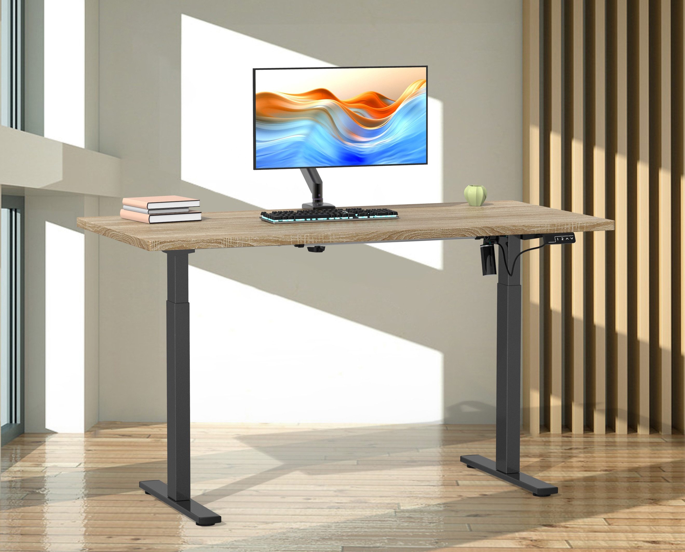 VCM Schreibtisch elektrisch höhenverstellbar Lona H. 71-120 x B.