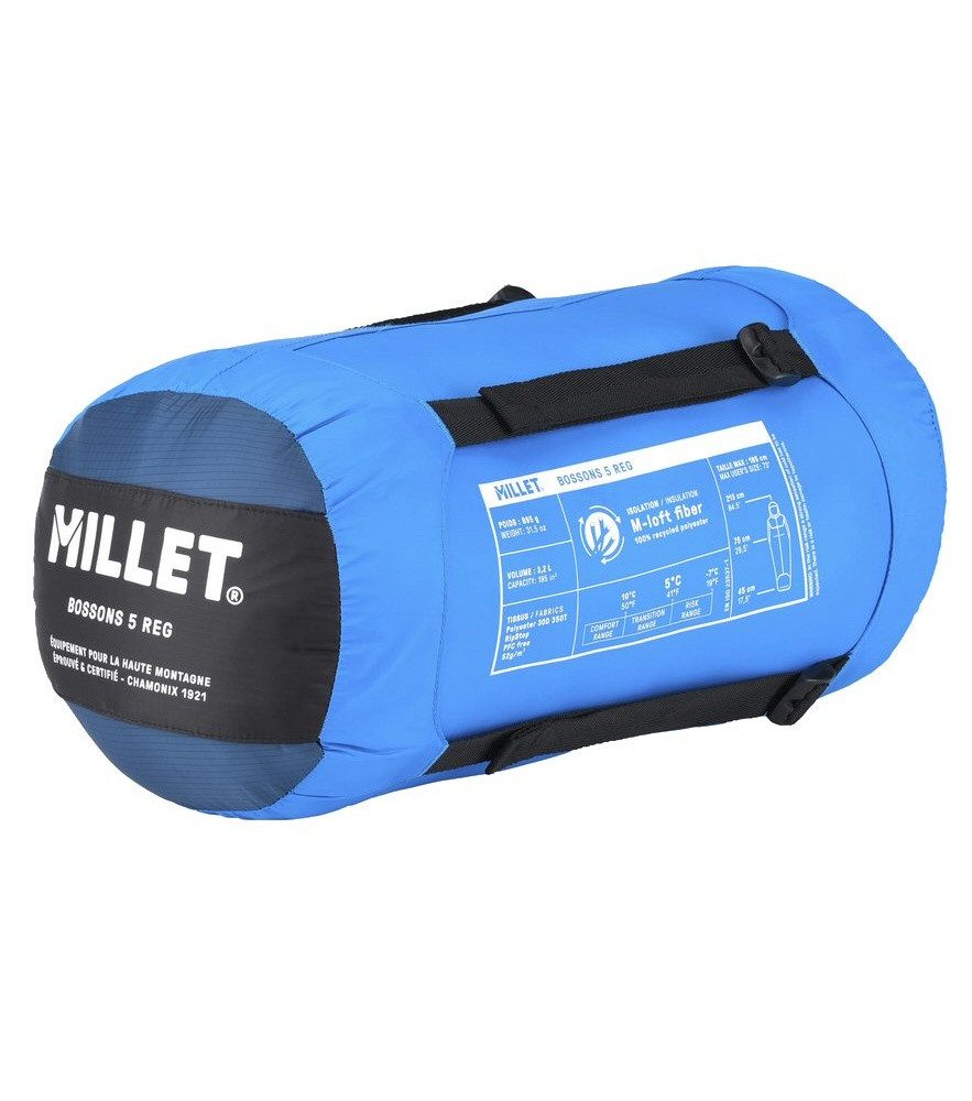 Millet Schlafsack Bossons 5° Reg (2-Jahreszeiten-Schlafsack, Reissverschlussöffnung)
