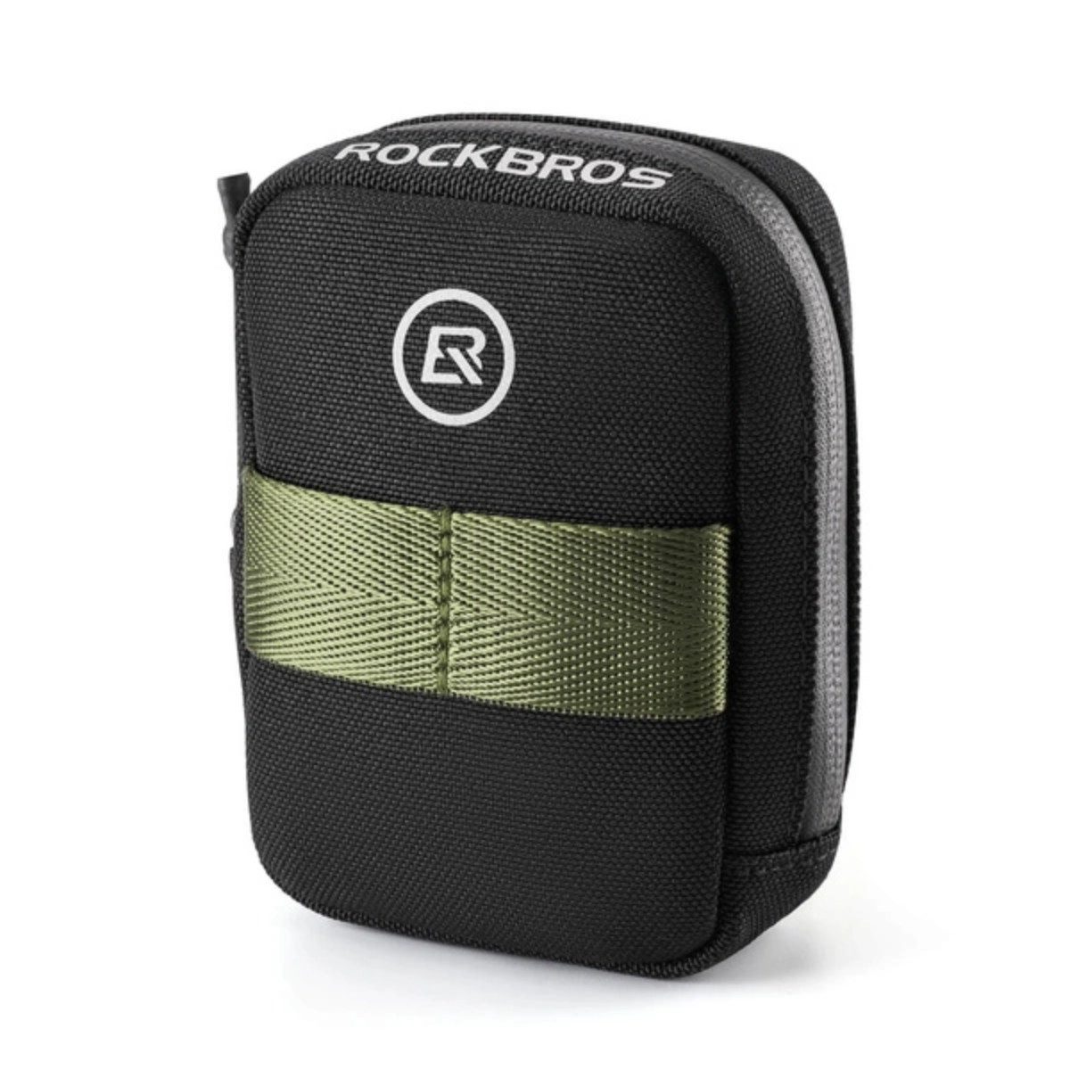 Satteltasche Rockbros Mini Satteltasche mit CO2-Kartuschenhalter - Schwarz/Grün