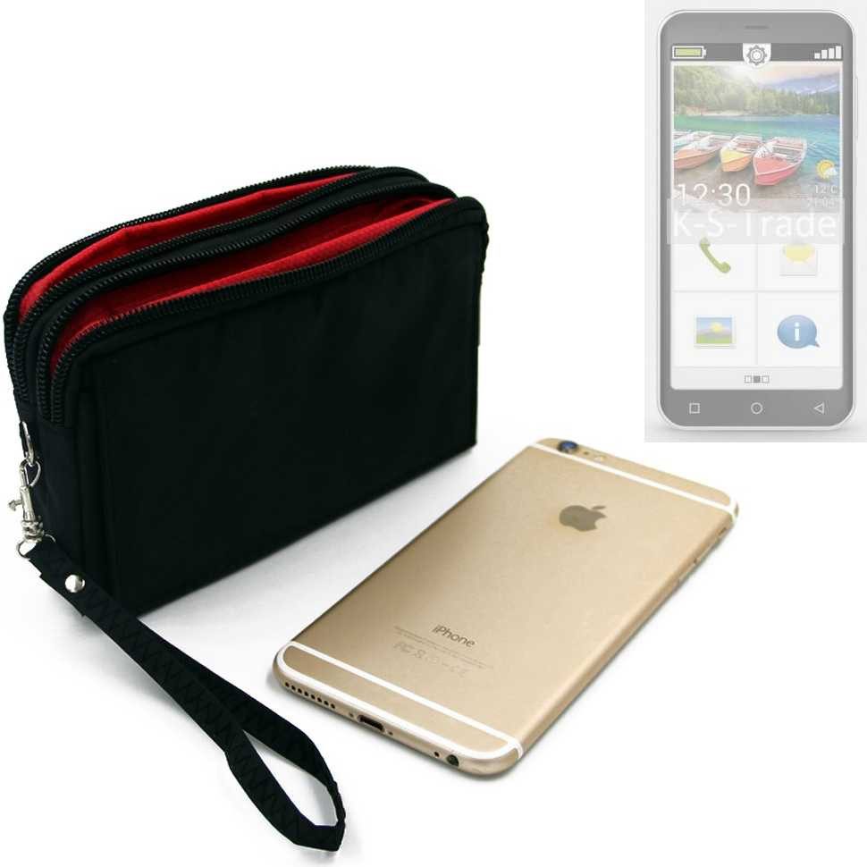 K-S-Trade Handyhülle für Emporia Smart.5mini, Schutz Hülle Handy Hülle Gürteltasche Travelbag Handytasche mit