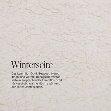 Matratzenschoner Wende Auflage - 2 seitig Bestlivings, Matratzenauflage Sommer- und Winterseite Sherpa Fleece Matratzentopper