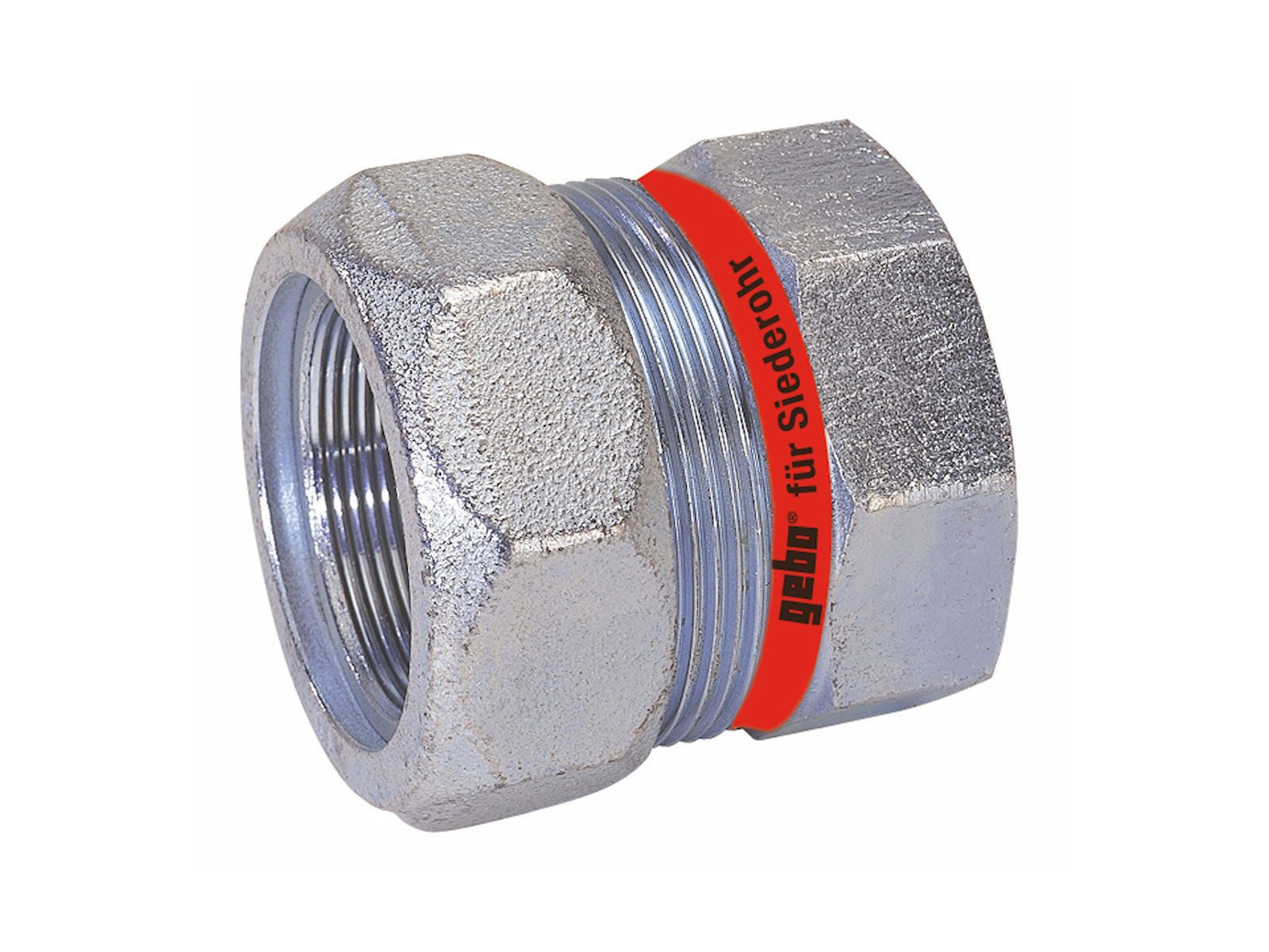 GEBO Gewindefitting Temperguss-Klemmverbinder Typ EK, Endkappe - für Siederohr, Ø 63,5 mm