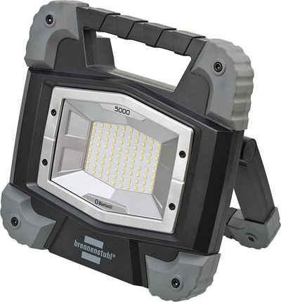 Brennenstuhl LED Baustrahler TORAN 5050 MB Bluetooth 50W Arbeitsstrahler Fluter Scheinwerfer, Dimmbar, LED fest integriert, Tageslichtweiß, Baustrahler, Arbeitsstrahler, LED, Bodenlampe