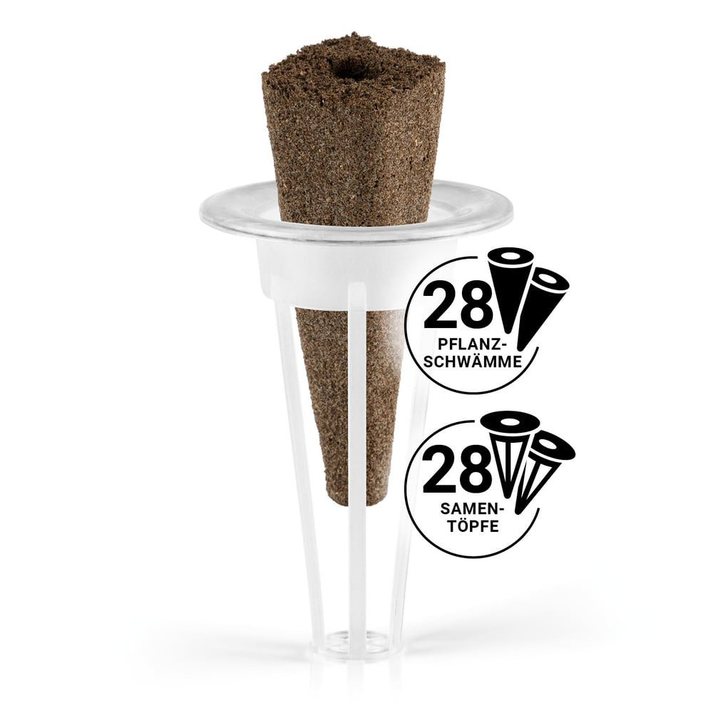 N8WERK Anzuchttablett N8WERK Pflanzenanzuchtstation Ersatzset 28 Stück