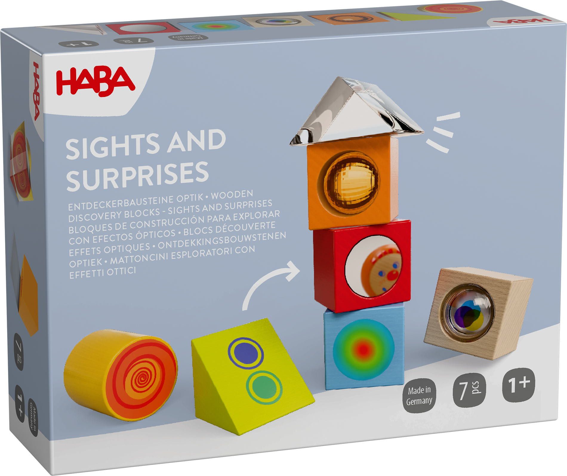 Haba Kleinkindwelt Entdeckerbausteine Optik 2013397001 Spielbausteine