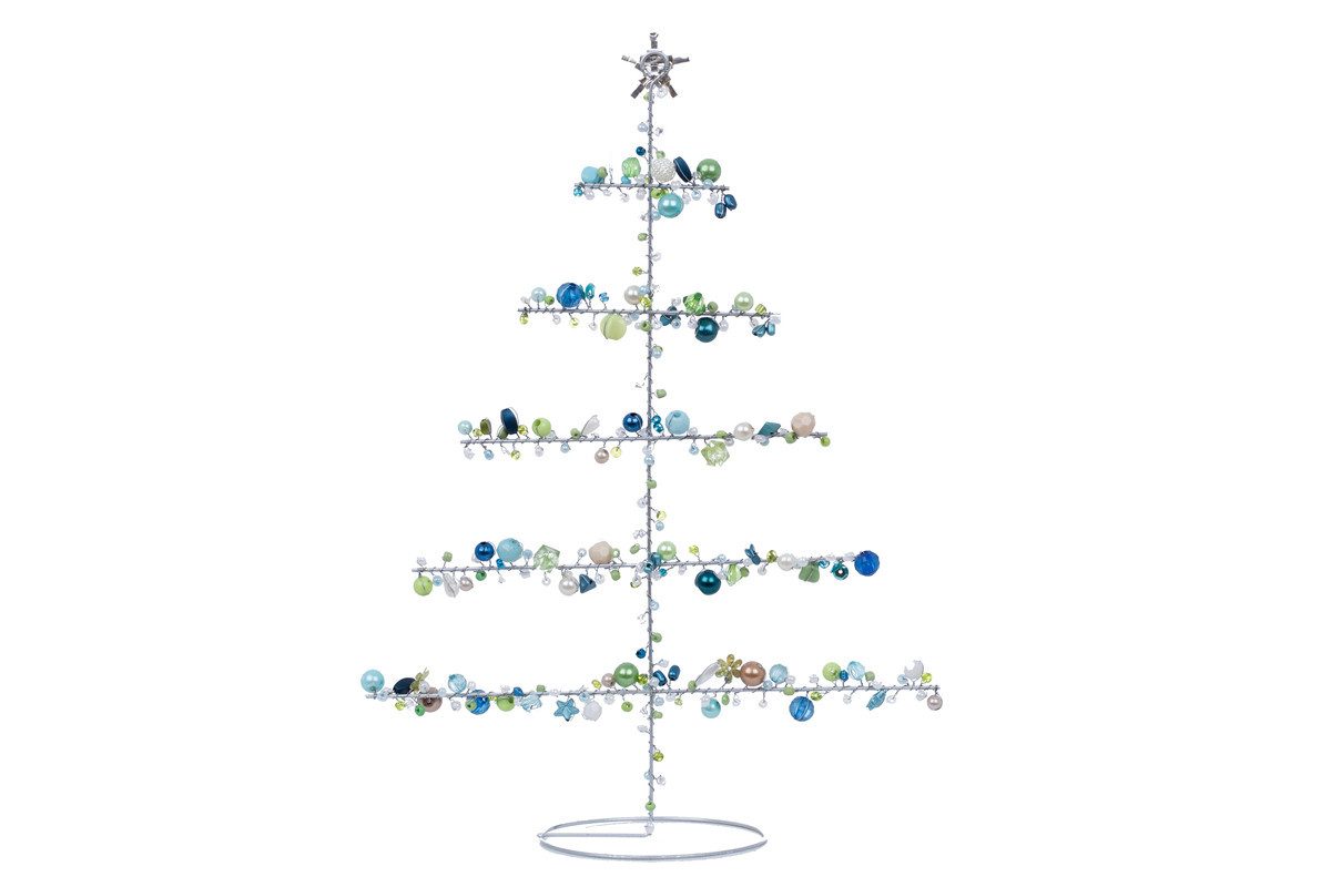 Overbeck And Friends Dekobaum Baum Nordic (Tannenbaum, 1 St., ca. 30 x 22,5 cm), farbenfrohes, weihnachtliches Accessoire