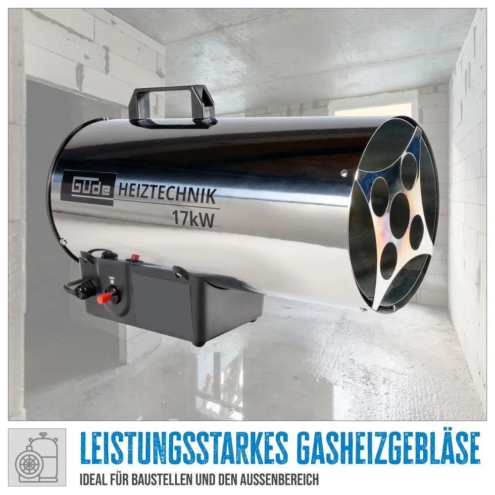 Güde Heizgerät Gasheizgebläse GGH 17 INOX