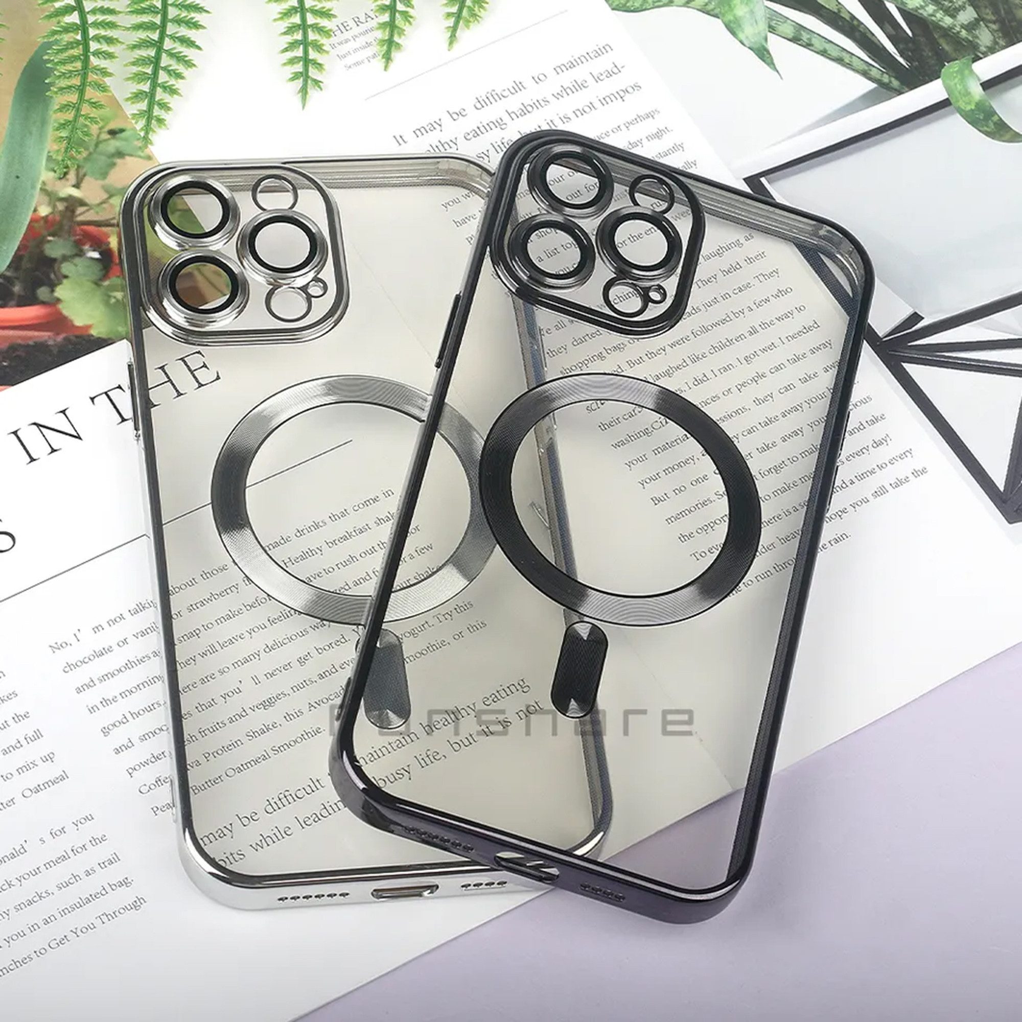 Wörleonline Handyhülle für Apple iPhone 14 Pro Max mit integriertem Kameraschutz, TPU Schutzhülle, MagSafe kompatible Hülle