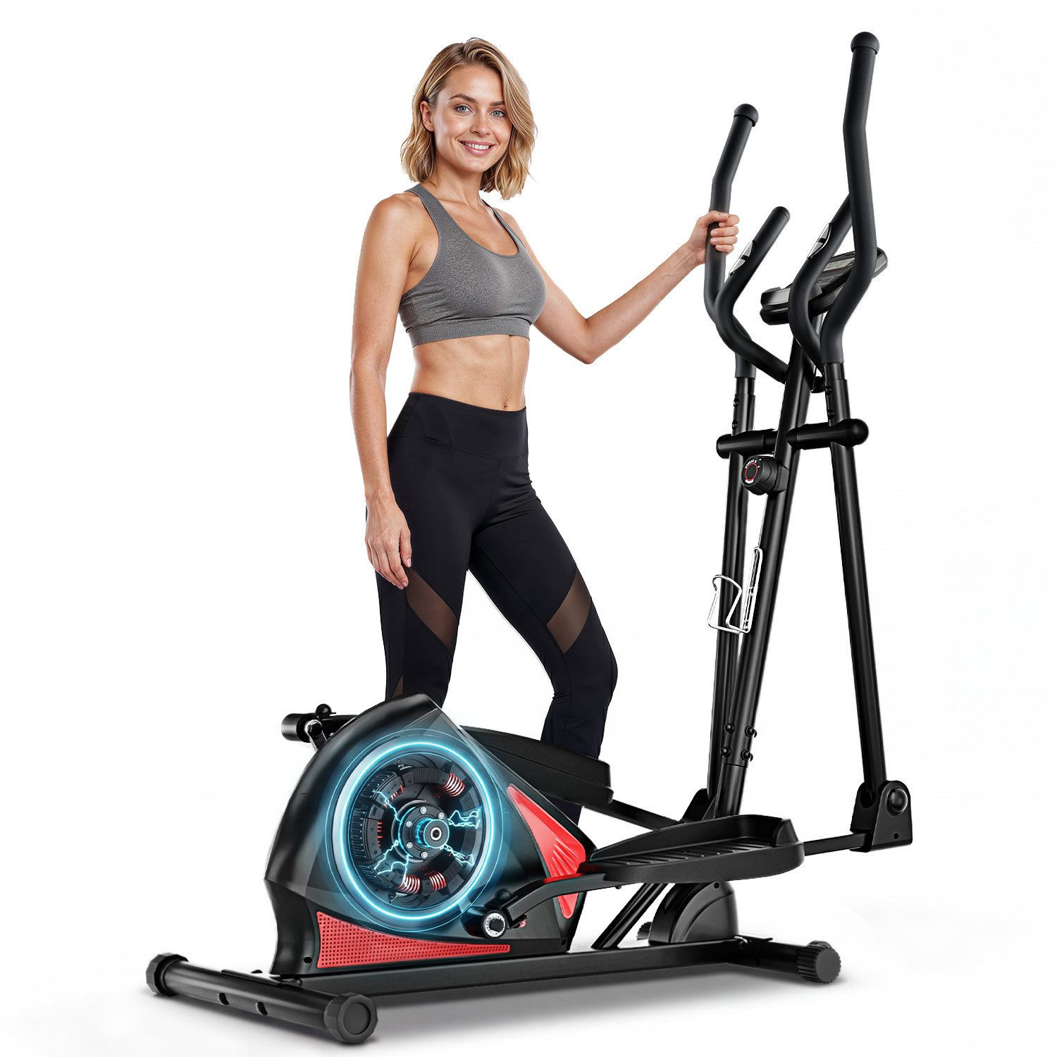 Sportstech Crosstrainer CX608, 8 Widerstandsstufen, LCD- Display, 10kg Schwungmasse, max. 120kg