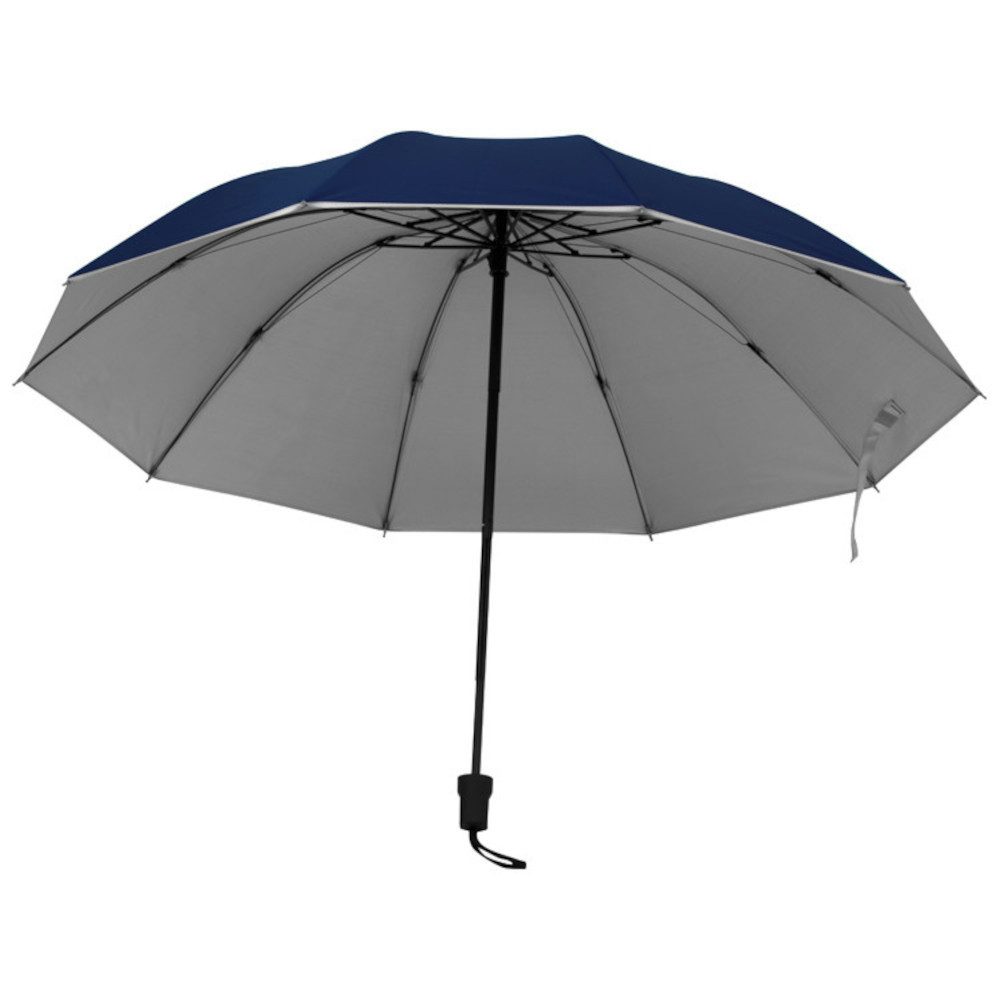 Macma Taschenregenschirm Taschen-Regenschirm / Taschenschirm / innen silber / Aussenfarbe: dunk