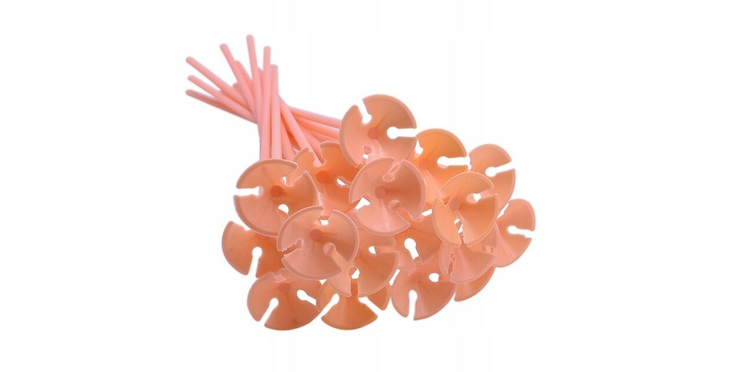 Festivalartikel Aufblasbares Partyzubehör Set mit 10 Aufblasartikelstäben mit Körben, Verschiedene Farben, 40 cm