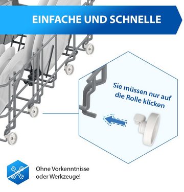 VIOKS Geschirrspüleinsatz Ersatz für Bosch 00066320, Korbrolle 1 Stück / 8 Stück für Unterkorb Spülmaschine