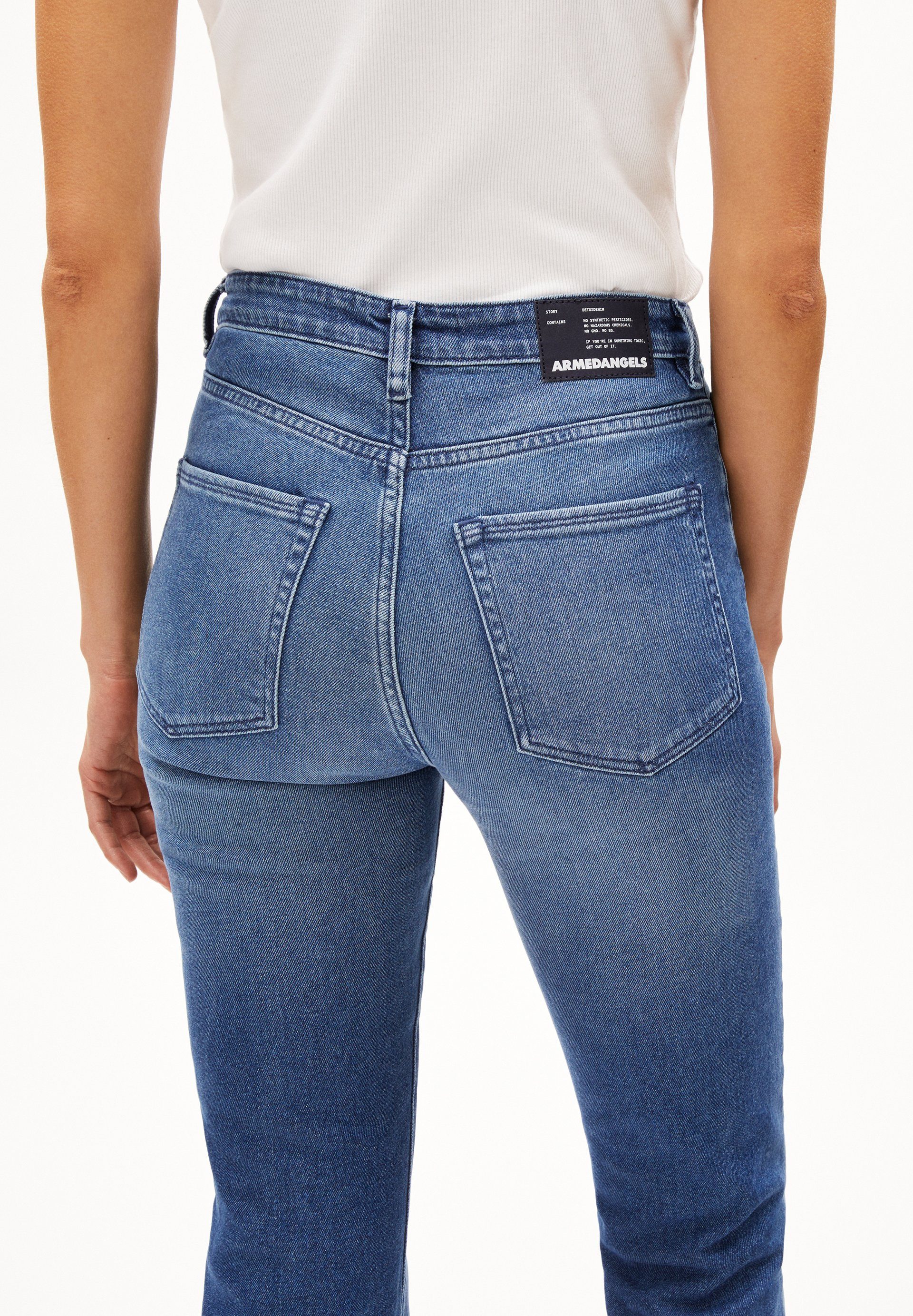 Armedangels Straight-Jeans LINNAA (Slim Fit) High waist