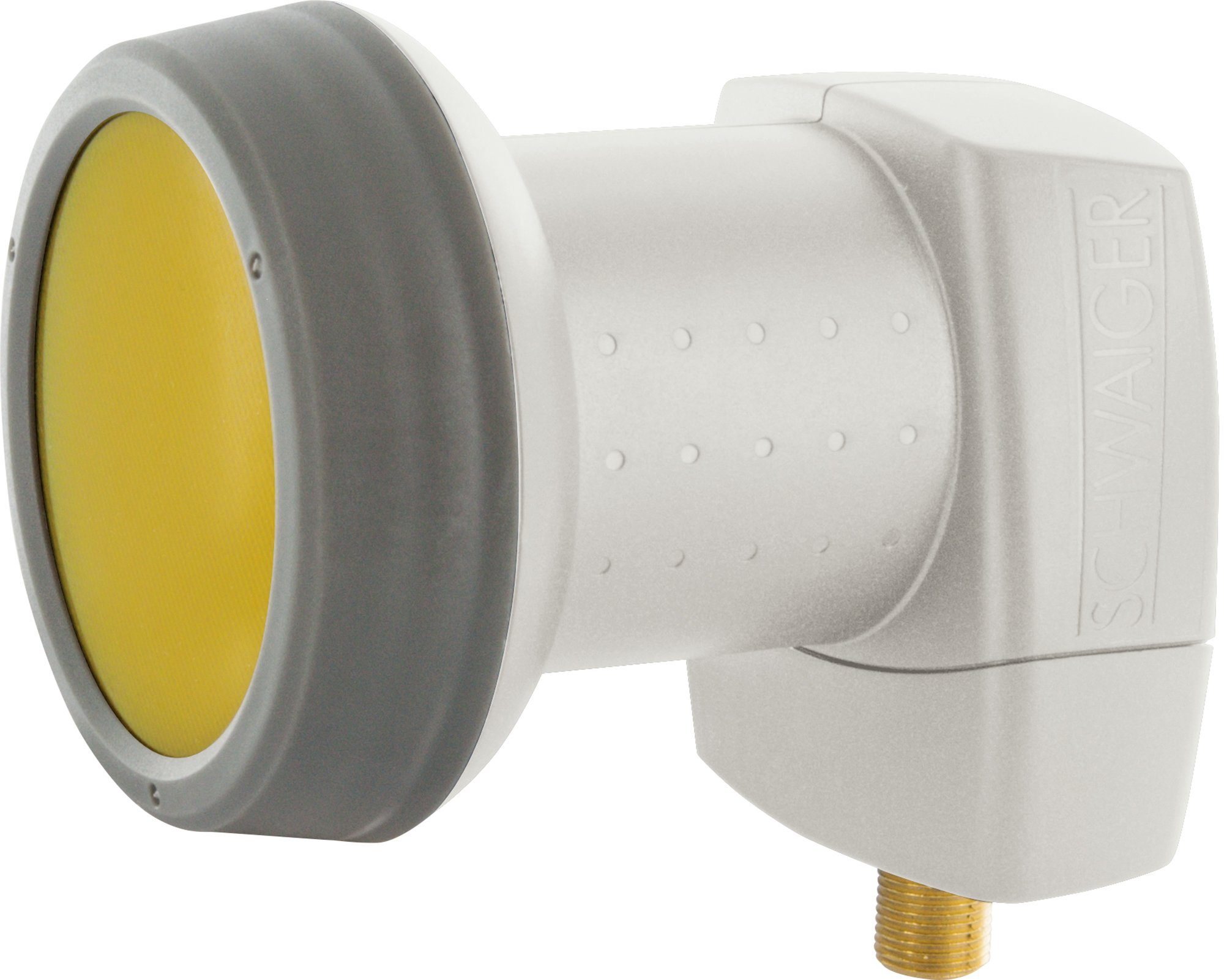 Schwaiger SPS6810H 511 Universal-Single-LNB (für 1 Teilnehmer, herausziehbare Wetterschutzabdeckung, hellgrau)