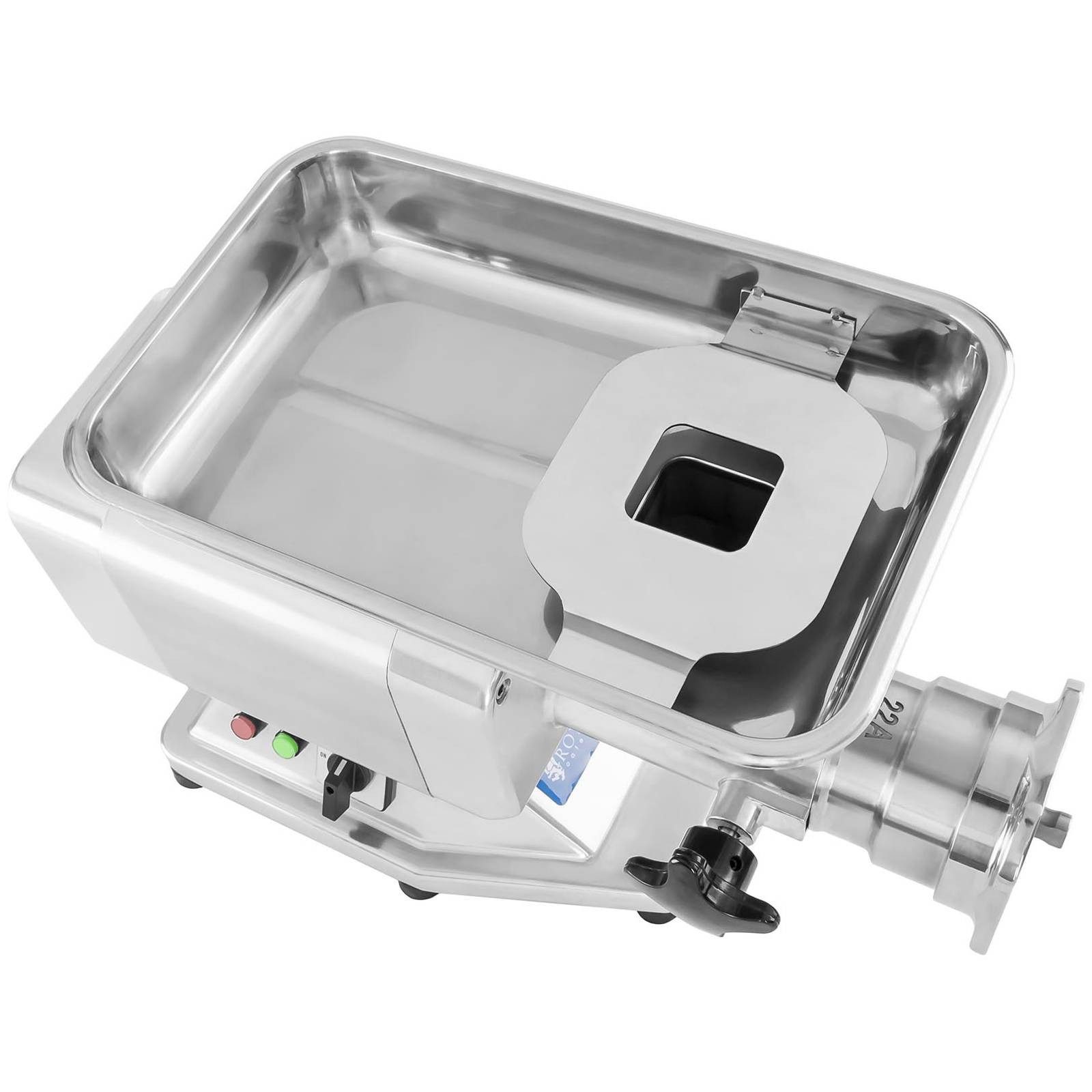 Royal Catering Fleischwolf 220 kg/h Ladenwolf Elektrischer Wolf Edelstahl 2 Messer 1100 W, 1100 W