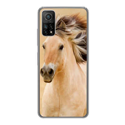 MuchoWow Handyhülle Pferde - Tiere - Mähne - Porträt, Phone Case, Handyhülle Xiaomi Mi 10T, Silikon, Schutzhülle