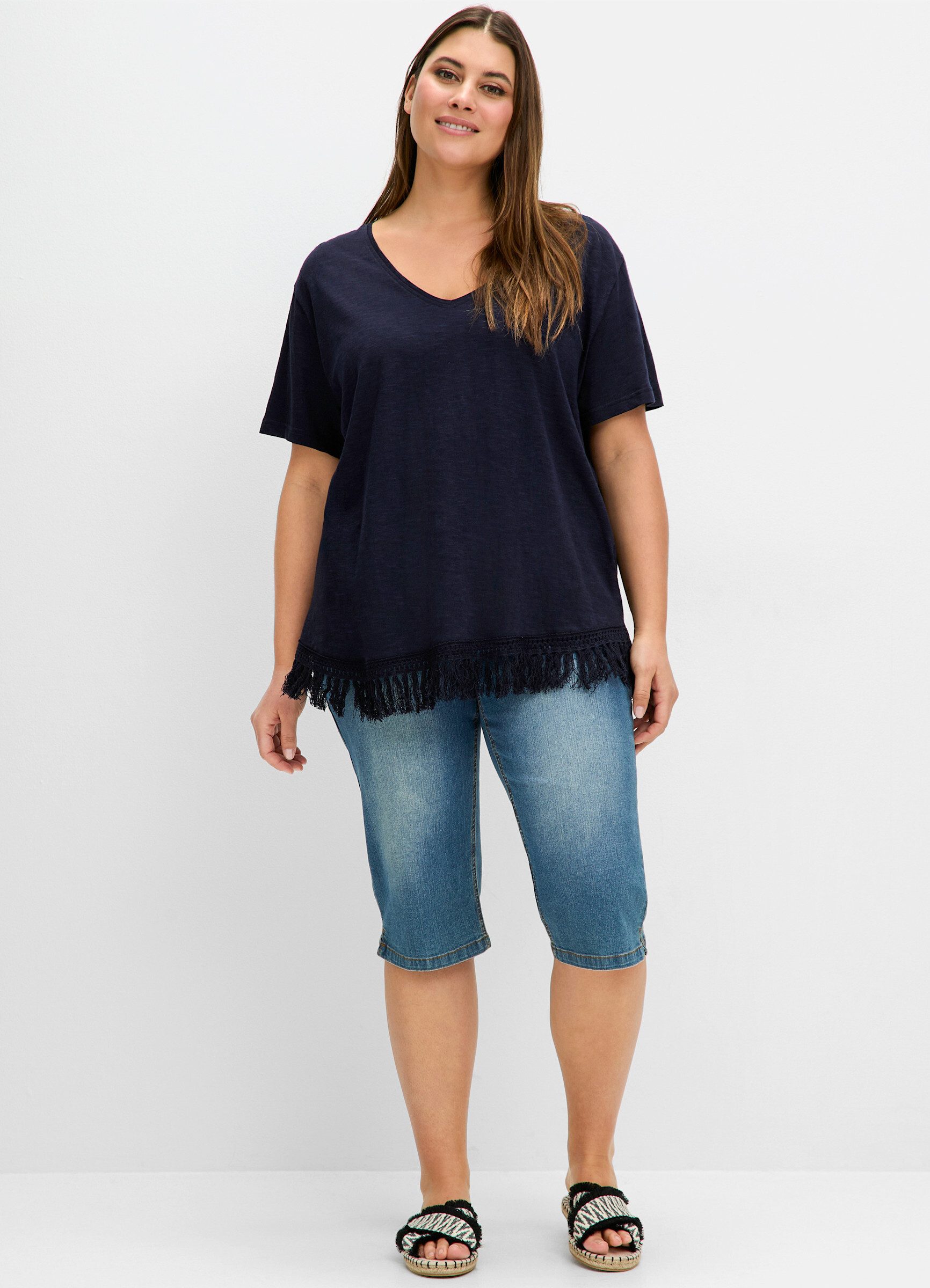 Sheego T-Shirt Oversize-Shirt günstig online kaufen