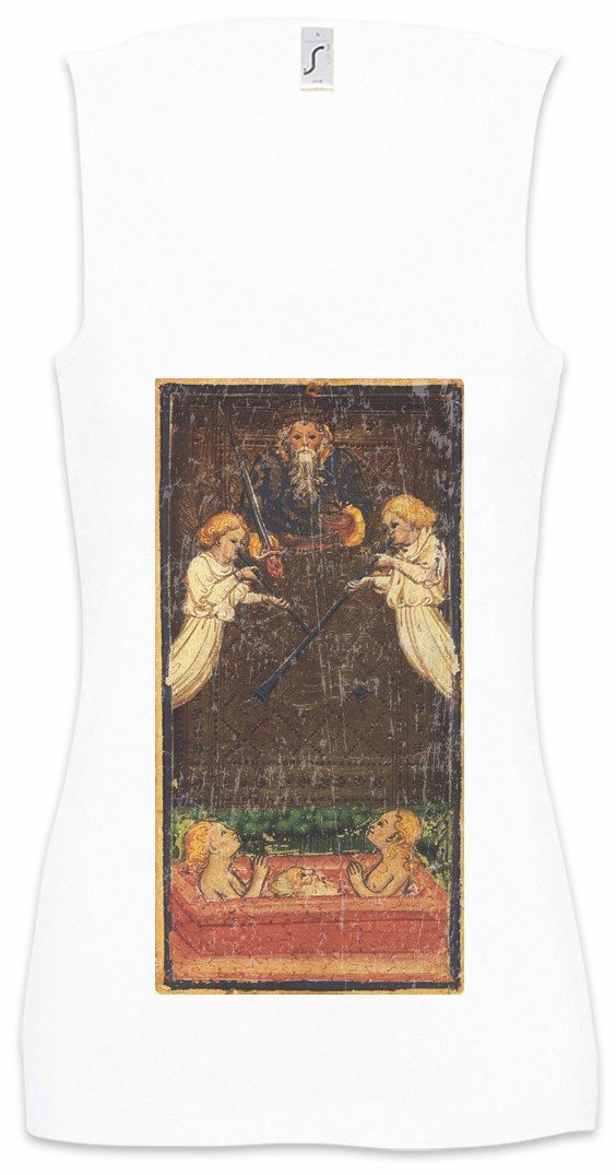 Urban Backwoods Tanktop Tarot Arcanum Lovers Ärmelloses Damen T-Shirt Karte Karten Card Voddoo Liebenden Black Occult Magic