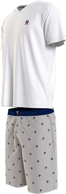 Tommy Hilfiger Underwear Pyjama SS TEE WOVEN SET PRINT (Set, 2 tlg) mit Logo-Muster