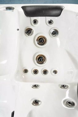 PureHaven Whirlpool 215x215cm 5Personen Rücken- Gesäß- Nacken- & Fußreflexzonenmassage