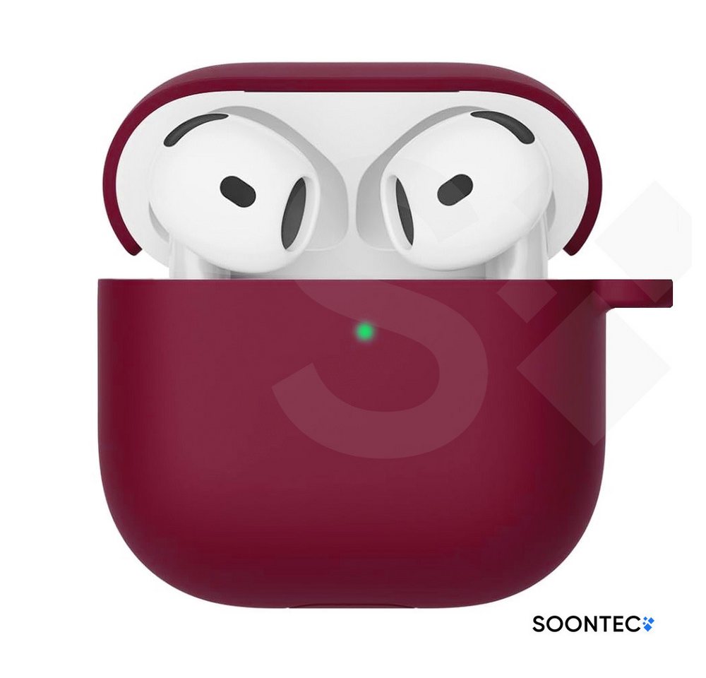 SOONTEC Kopfhörer-Schutzhülle SOONTEC AirPods 4 Case mit Karrabiner-Ring
