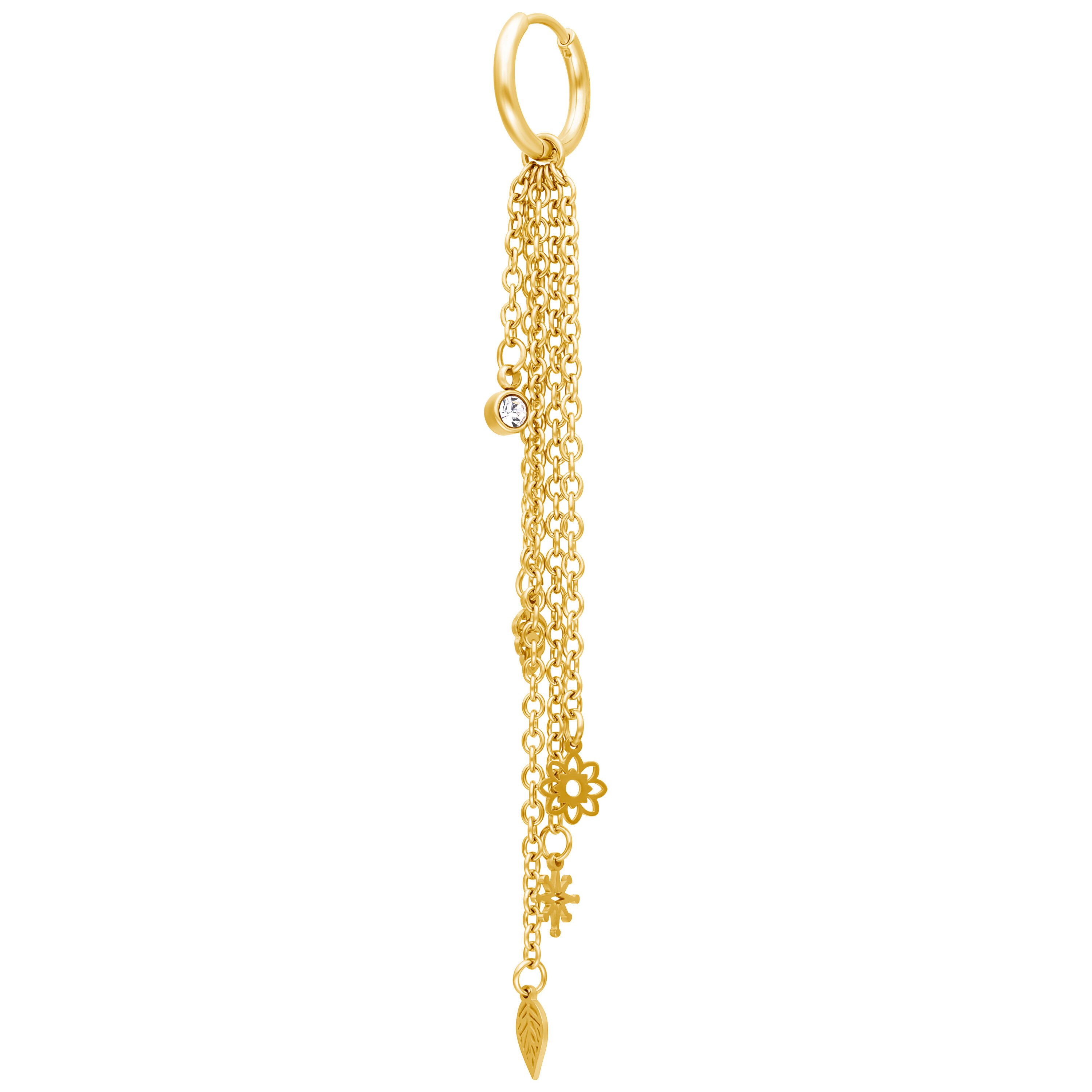 Paar Ohrhänger Bohemian Dangling Hoops Pair