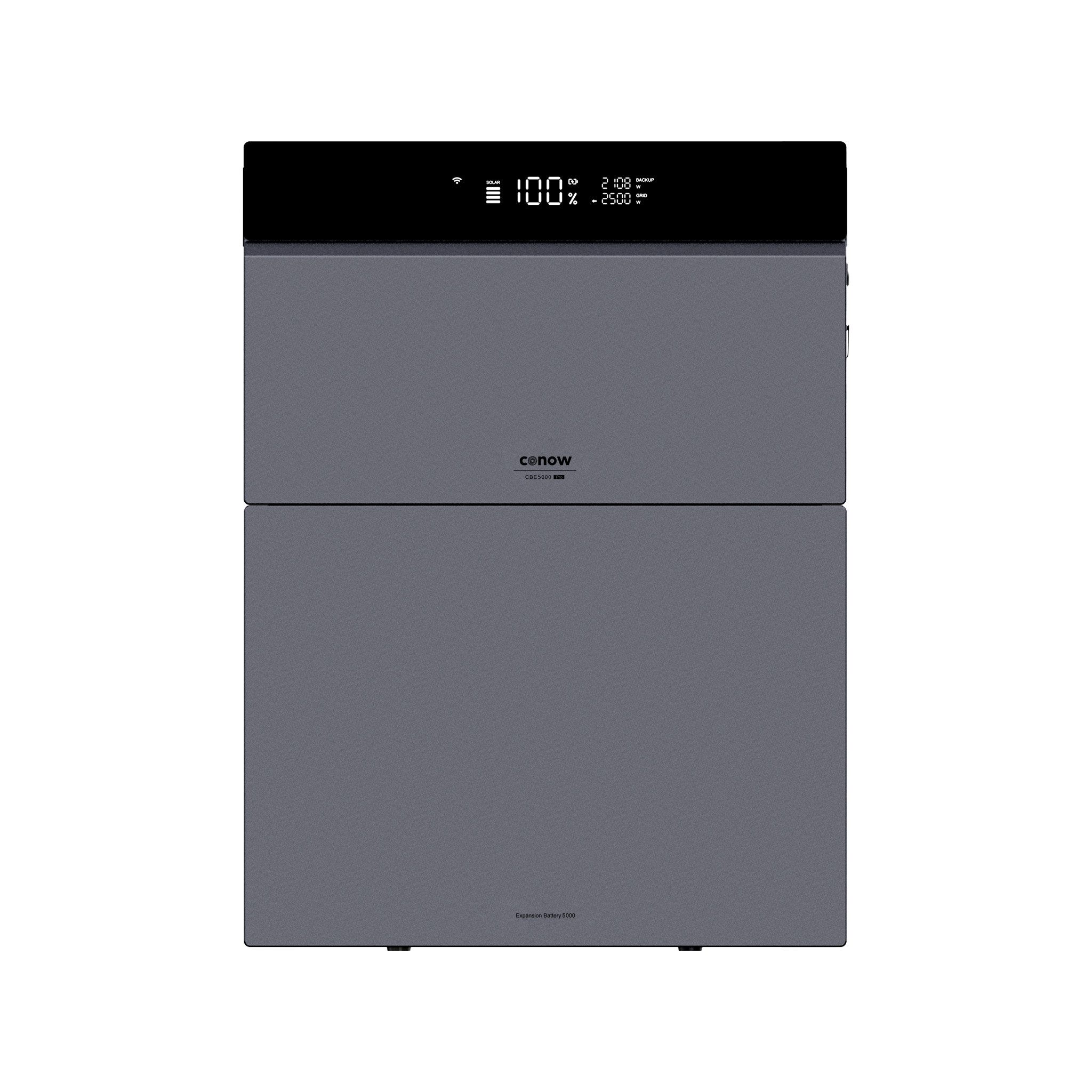 Conow Balkonkraftwerk Conow CBE2000 Pro All-in-one solarspeicher mit 5120Wh Zusatzakku IP65, (Set, Einzelgerät / Hauptgerät mit optionalen Erweiterungsbatterien), KI-Energiemanagement, 2kWh, 2500W 4 MPPT
