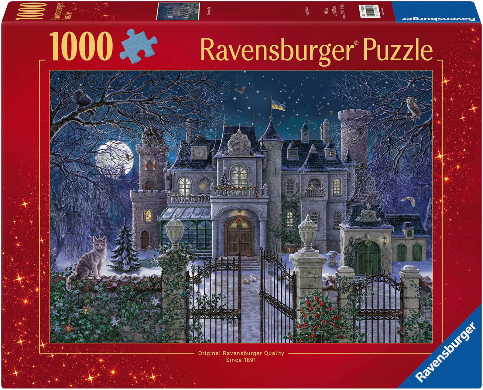 Ravensburger Puzzle Die Weihnachtsvilla, 1000 Puzzleteile, Made in Germany günstig online kaufen