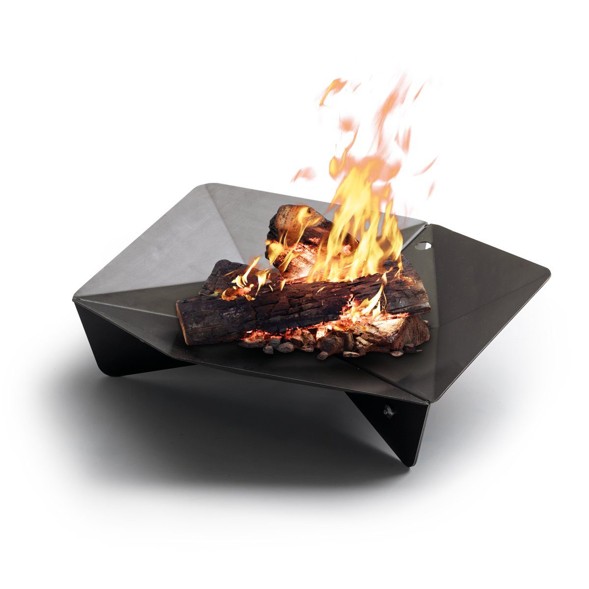 höfats Feuerschale TRIPLE, (Feuerstelle und Grill, für Terrasse und Garten, Corten-Stahl mit Rost-Optik), Ø 65 cm, Höhe: 17 cm