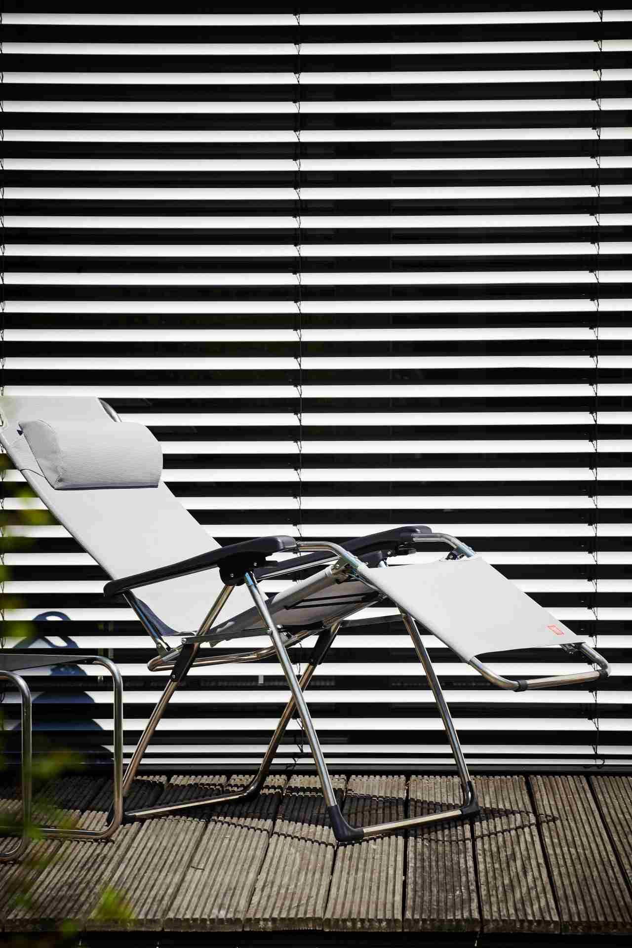 Fiam Gartenliege Amida aus Aluminium, Grau, günstig online kaufen