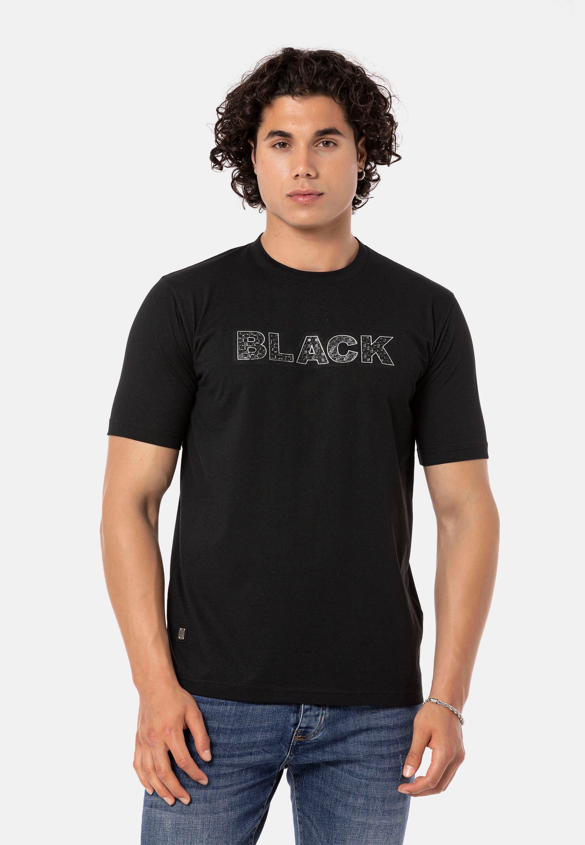 hochwertigen Gern RedBridge mit T-Shirt Print schwarz