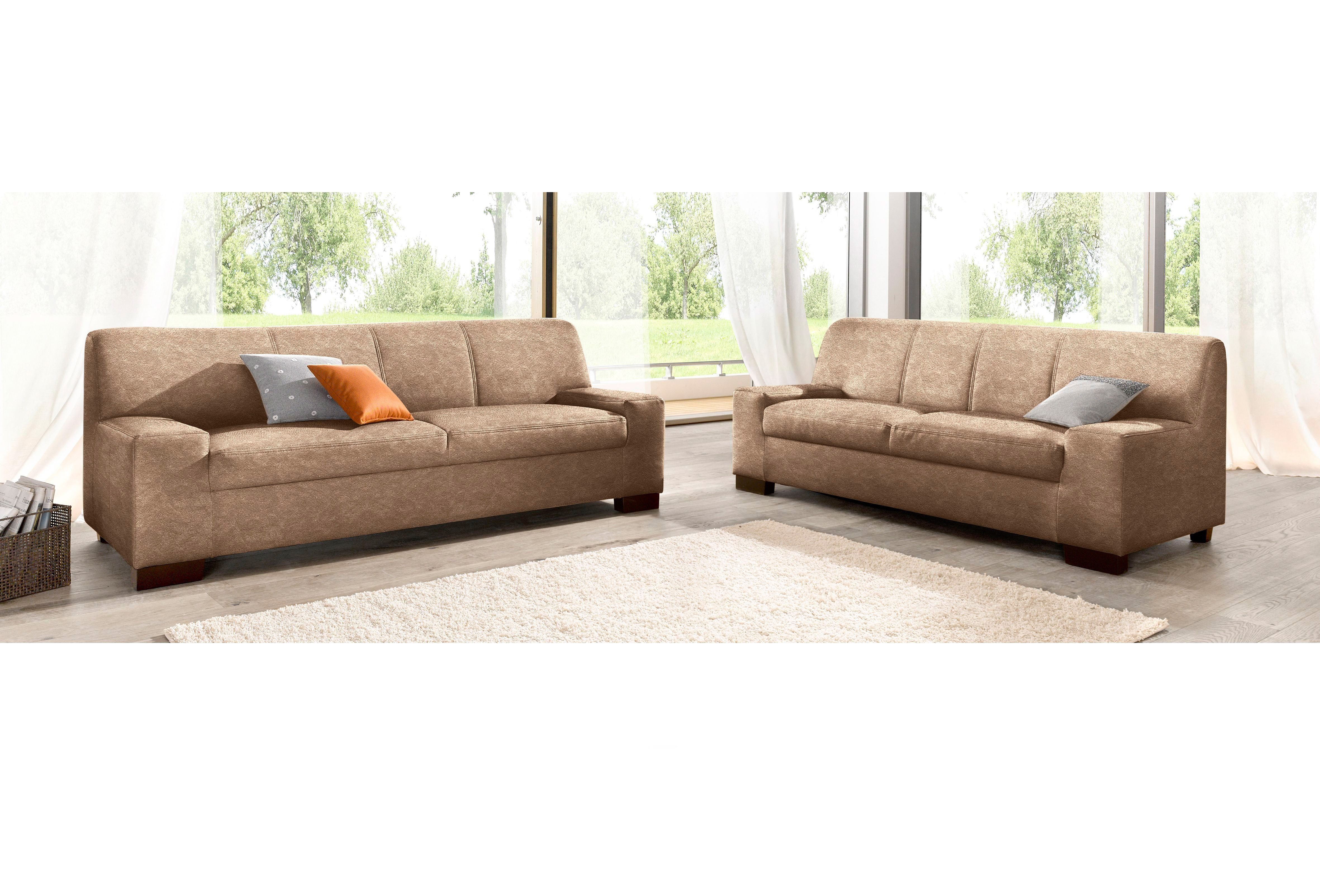 DOMO collection Polstergarnitur Norma kubisch und zeitlos, (Set, 2-tlg), be günstig online kaufen