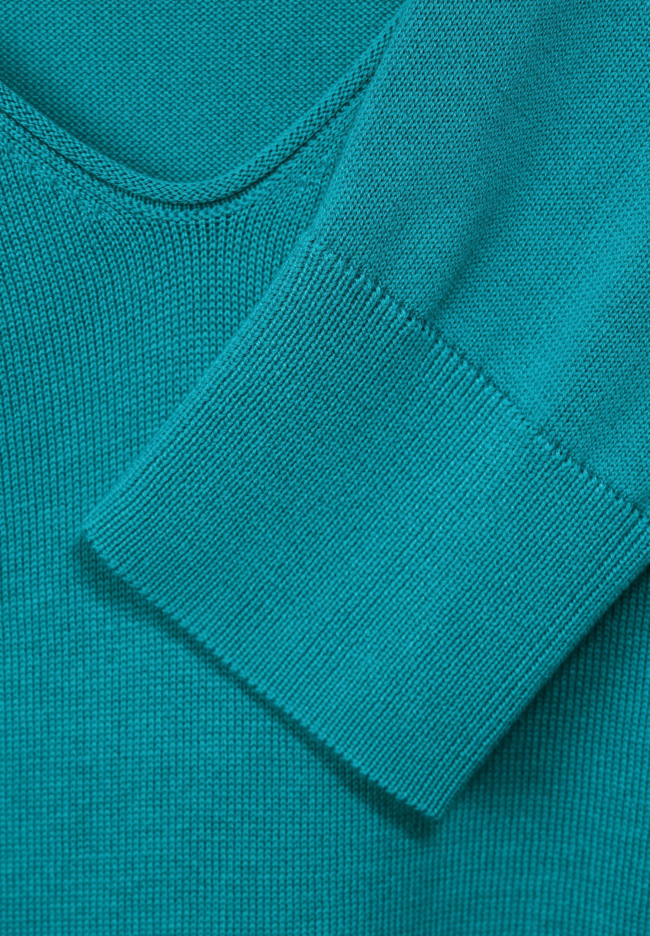 Cecil V-Ausschnitt-Pullover mit aqua V-Ausschnitt frosted blue