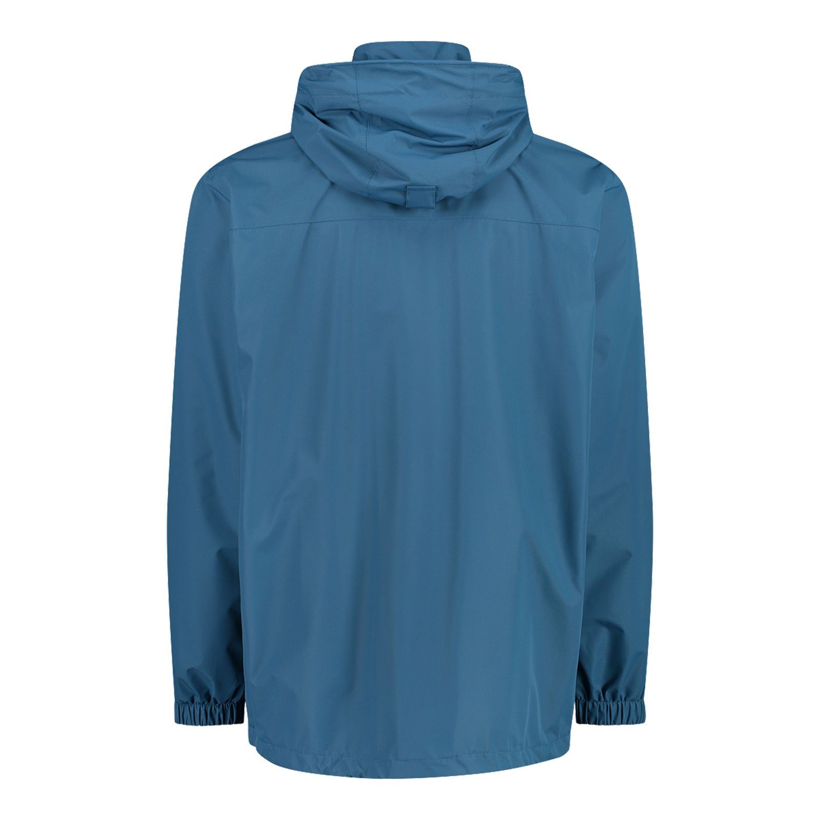 mit Verstauen dusty M879 der Regenjacke Hood Jacke Zip Packtasche zum Man CMP integrierter blue Jacket