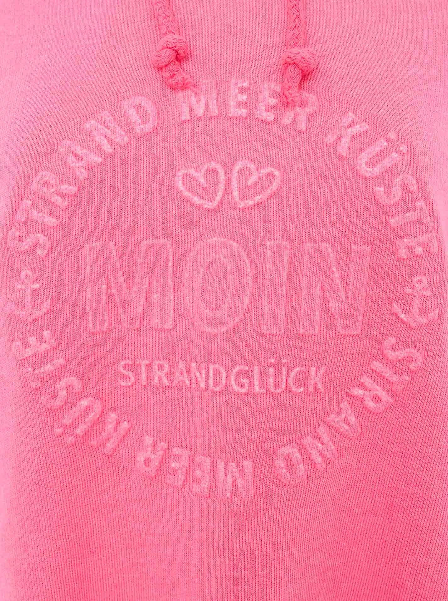 Zwillingsherz Hoodie "Moin" Kapuze, Kordelzug, Langarm, maritimer Schriftzug – Bild 5 von 5