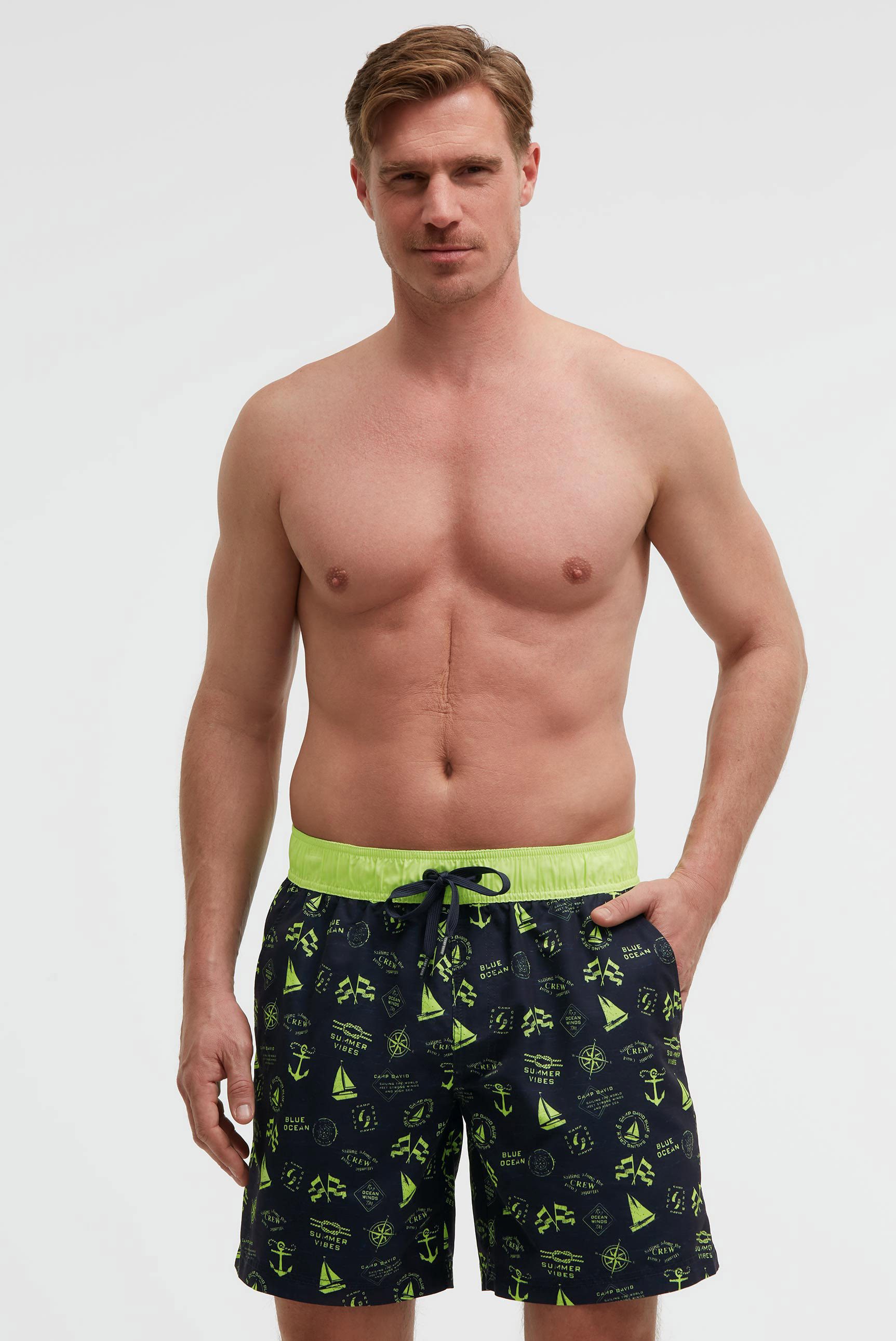 camp david Badeshorts mit Einschubtaschen
