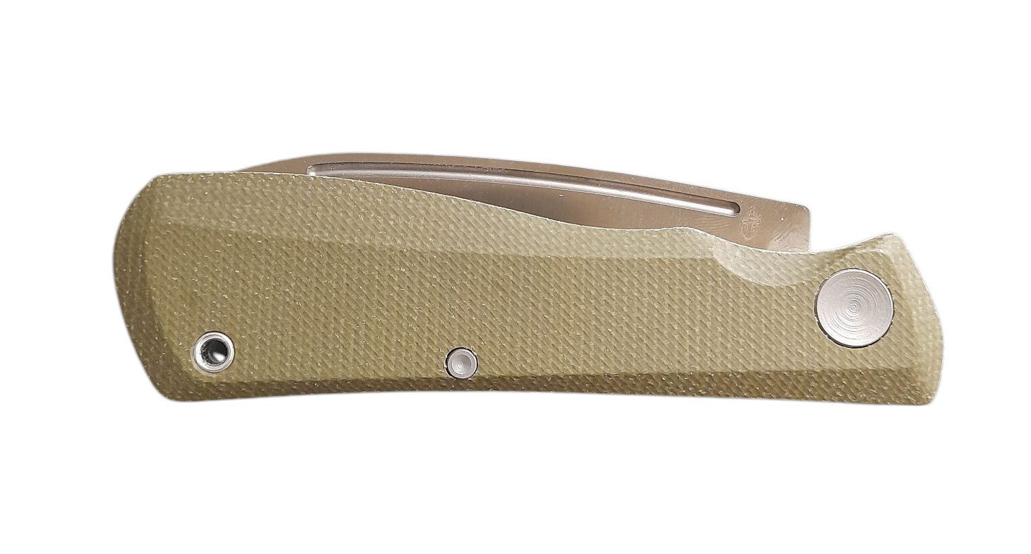 Gerber Taschenmesser Gerber Taschenmesser Mansfield aus D2 Stahl in grün, (1 St), Taschenclip