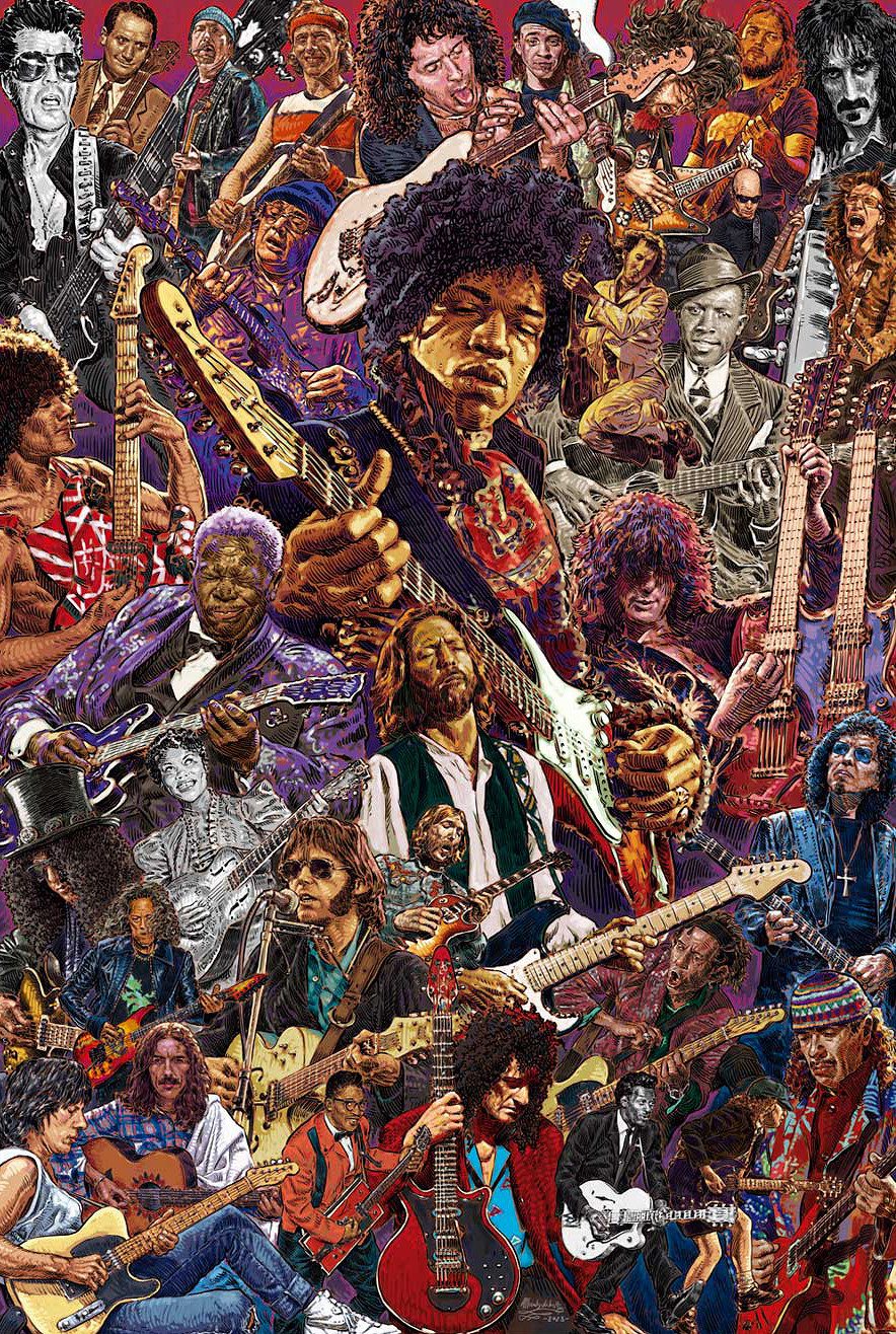 Grupo Erik Poster Legendary Guitarists Poster günstig online kaufen