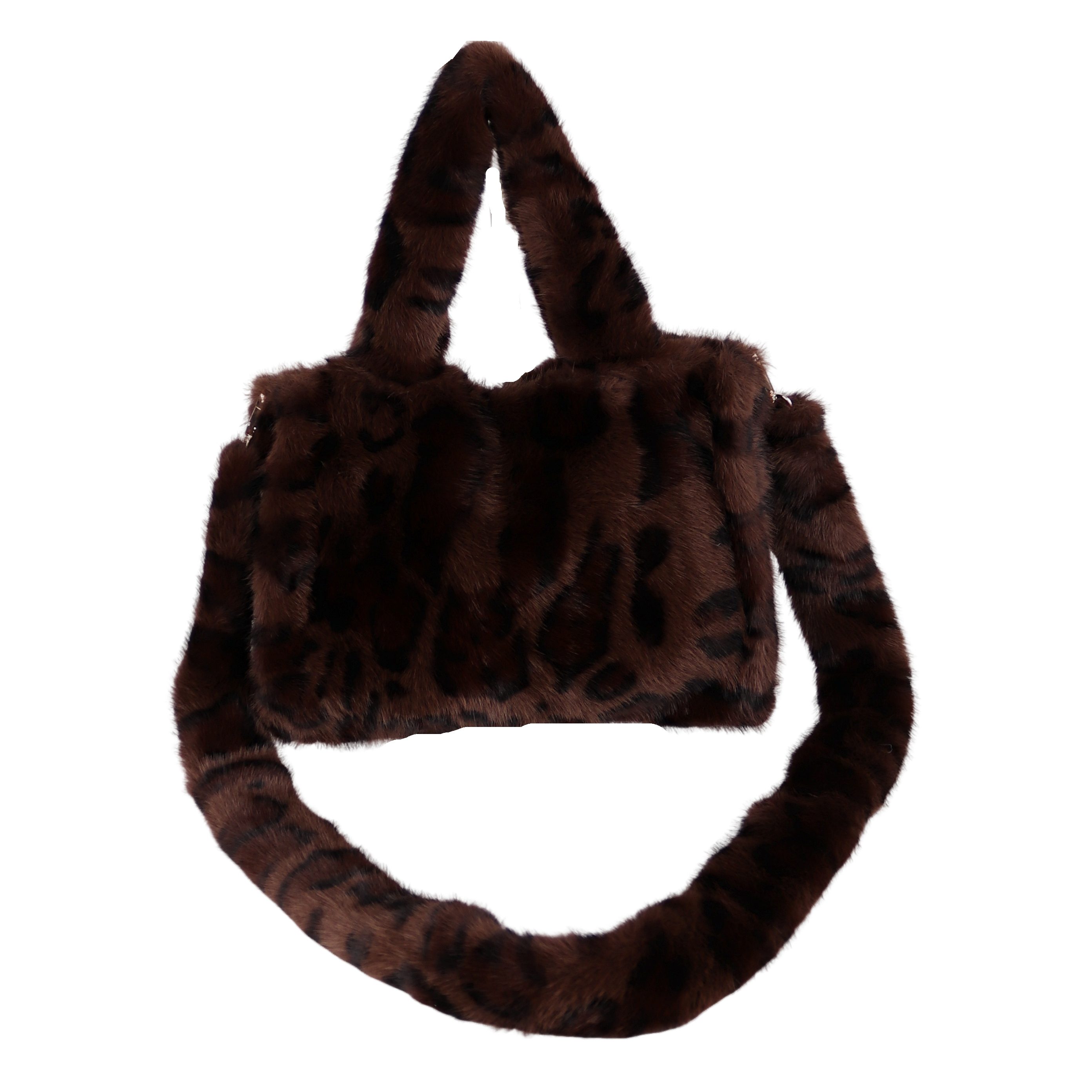 MIRROSI Umhängetasche aus Kunstfell Kuschelweich Schultertasche günstig online kaufen