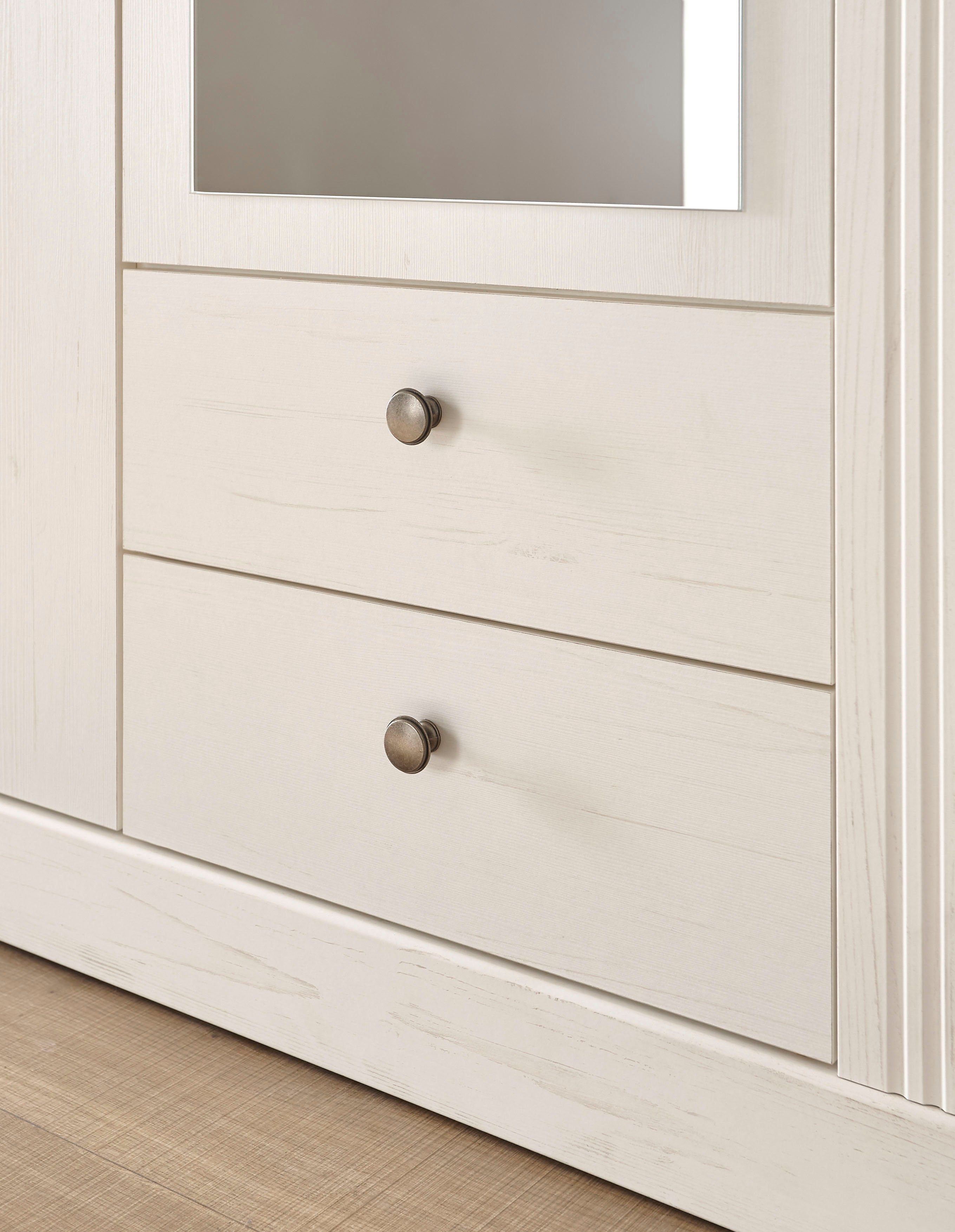 Home affaire Schlafzimmer-Set Westminster, beinhaltet 1 Bett, Kleiderschrank 3-türig und 1 Wandpaneel