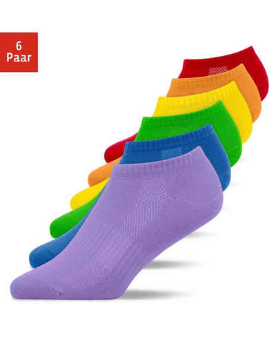 SNOCKS Sneakersocken »Sneaker Socken für Herren & Damen« (6-Paar) aus Bio-Baumwolle, für jeden Schuh und Anlass