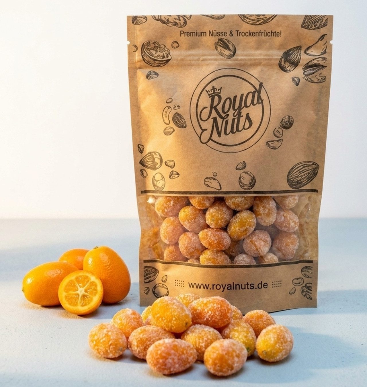 Royalnuts Genuss GmbH Trockenfrüchte 500g Getrocknete Kumquats (gezuckert), Royalnuts