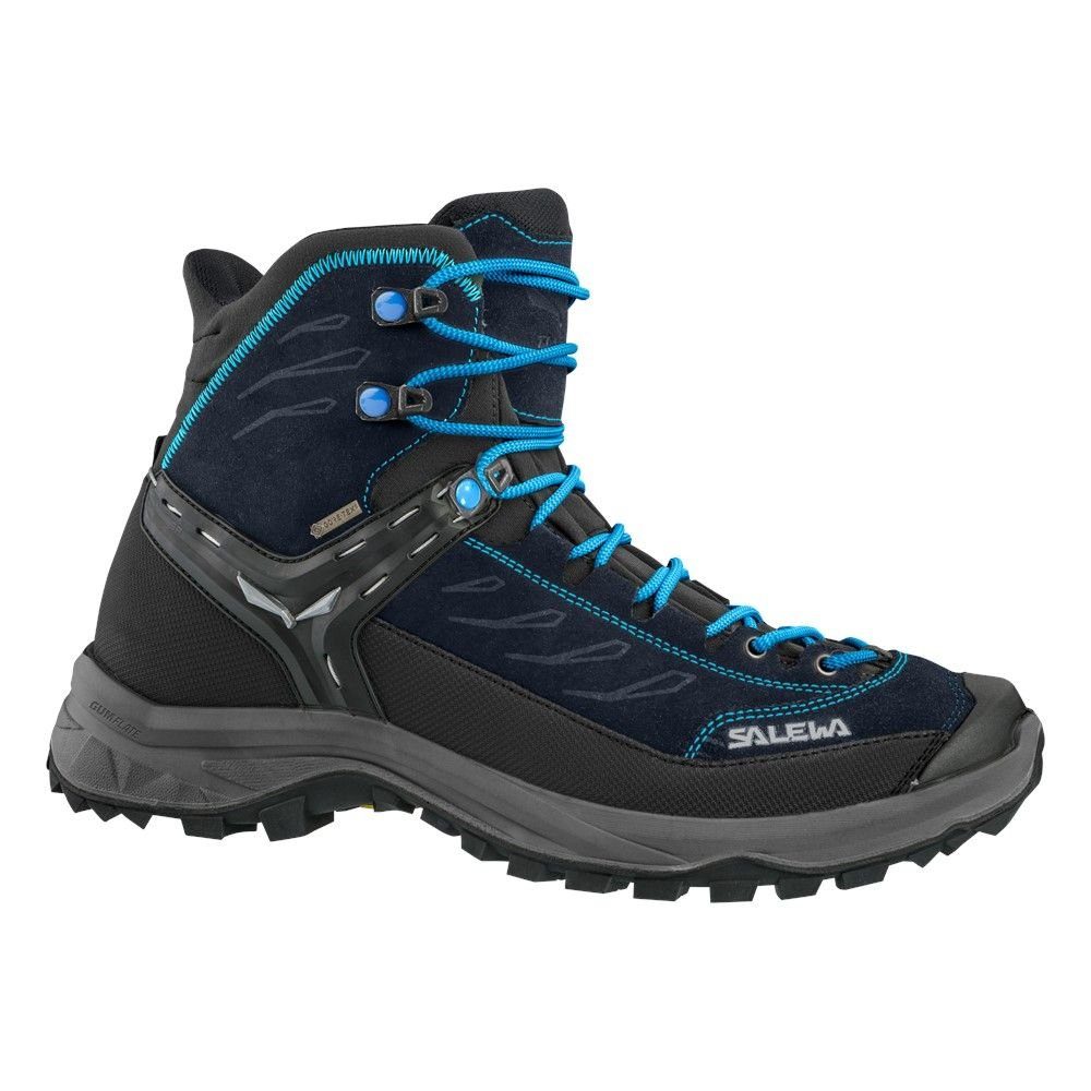 Salewa Женщинам Сапоги Ботинки GoreTex Wms Hike Trainer Mid Gtx blau Wanderschuh