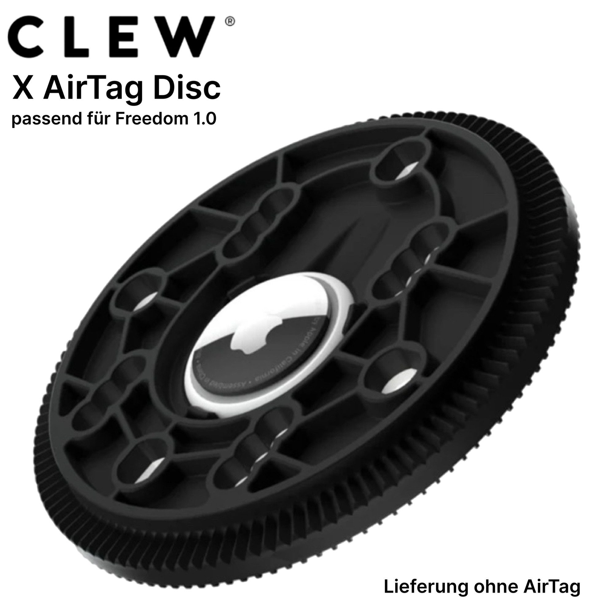 CLEW Ski- und Snowboardträger CLEW X AirTag Disc Befestigungsplatte passend für Freedom 1.0 Bindung