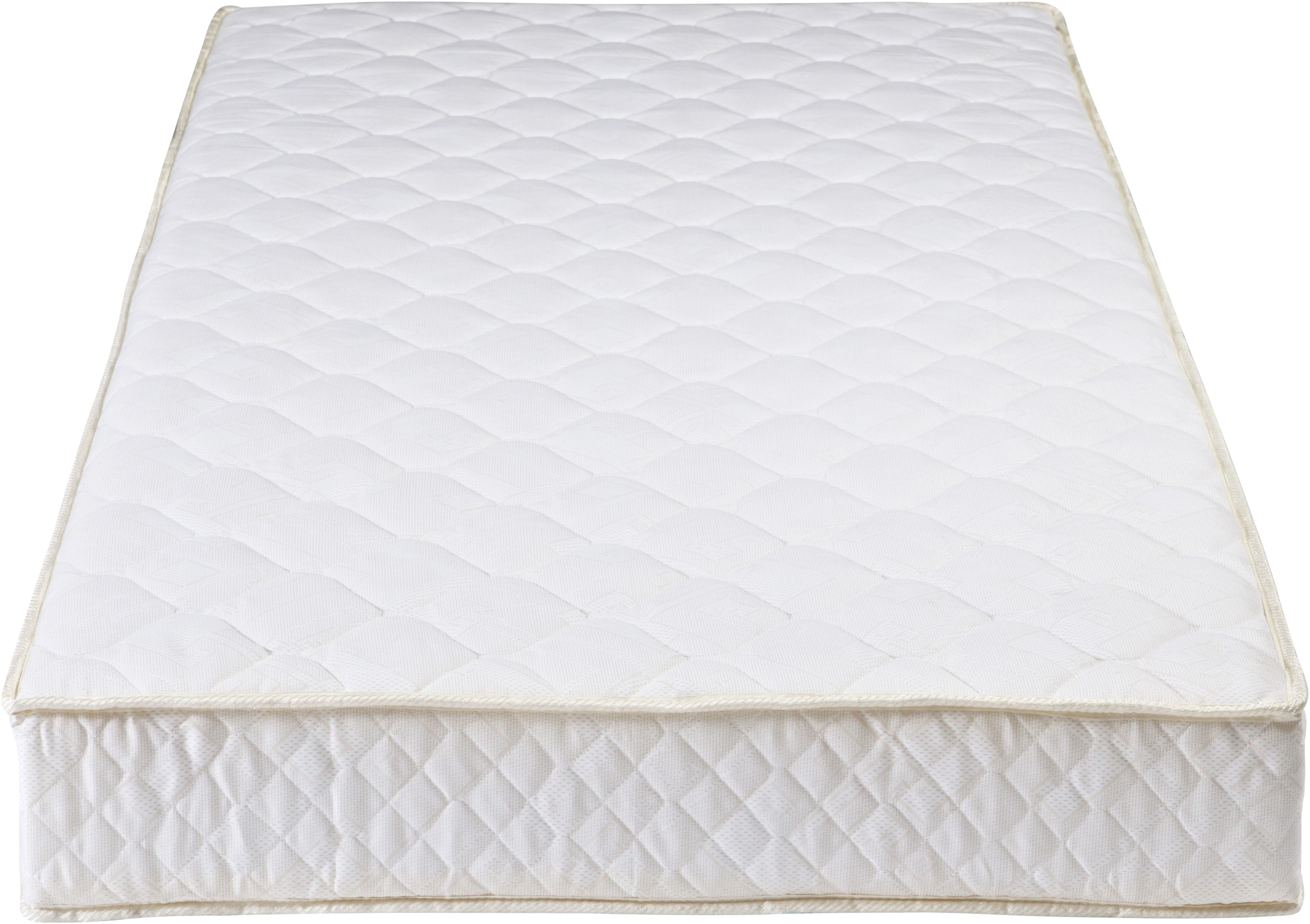 Bonnellfederkernmatratze Bonell mit Anti-Allergie 4-Rollen-Bonellfederkern, B90 x T200 x H17 cm, WOOOD, 18 cm hoch, Tragkraft 90 kg, Leichte Luxus-Komfortmatratze, pfleigleicht