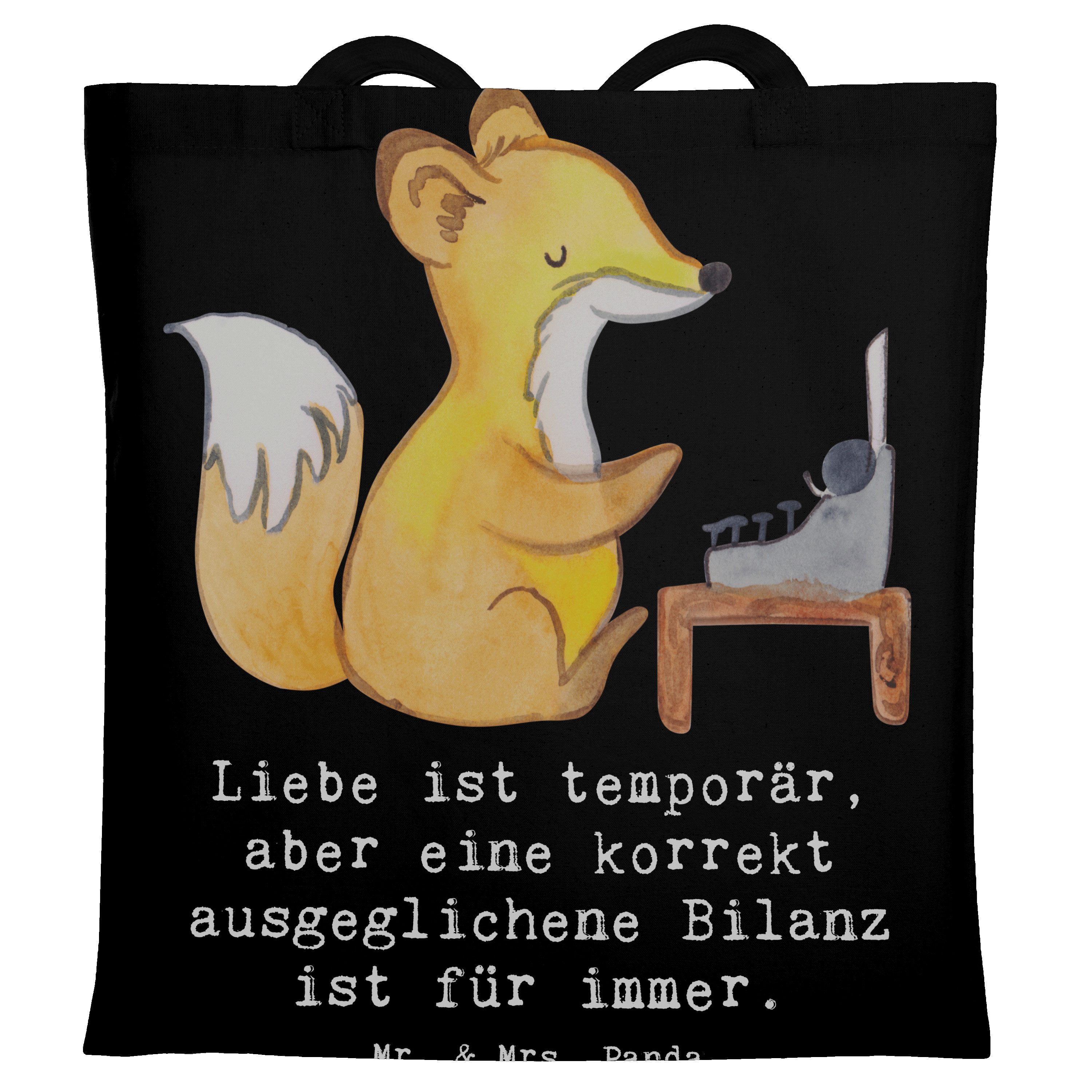 Tragetasche Buchhalter Weisheit - Schwarz - Geschenk, Präzision, Finanzwesen, Beu