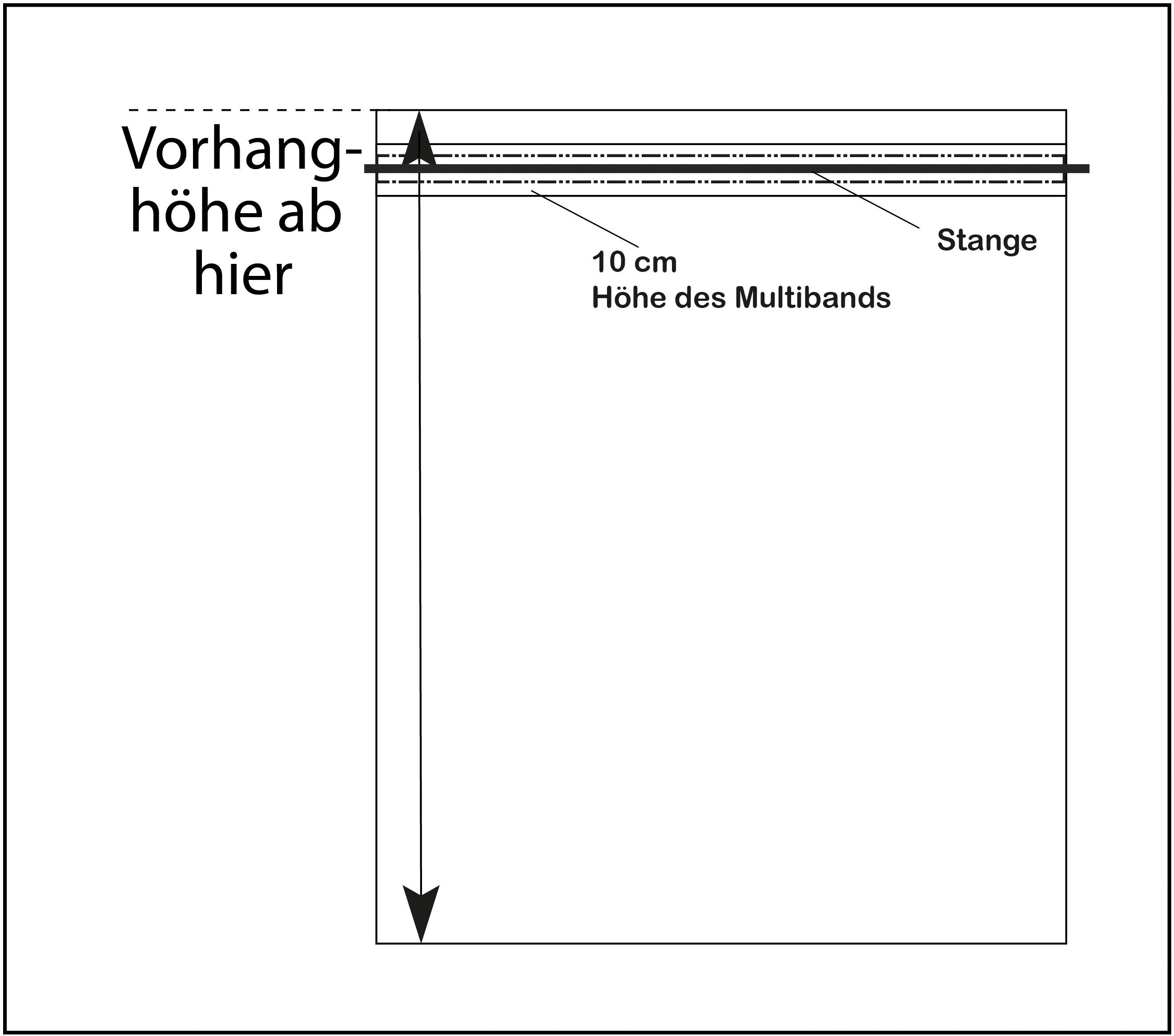 Vorhang Torbole, Multifunktionsband Wirth, hellbraun blickdicht, Jacquard St), (1