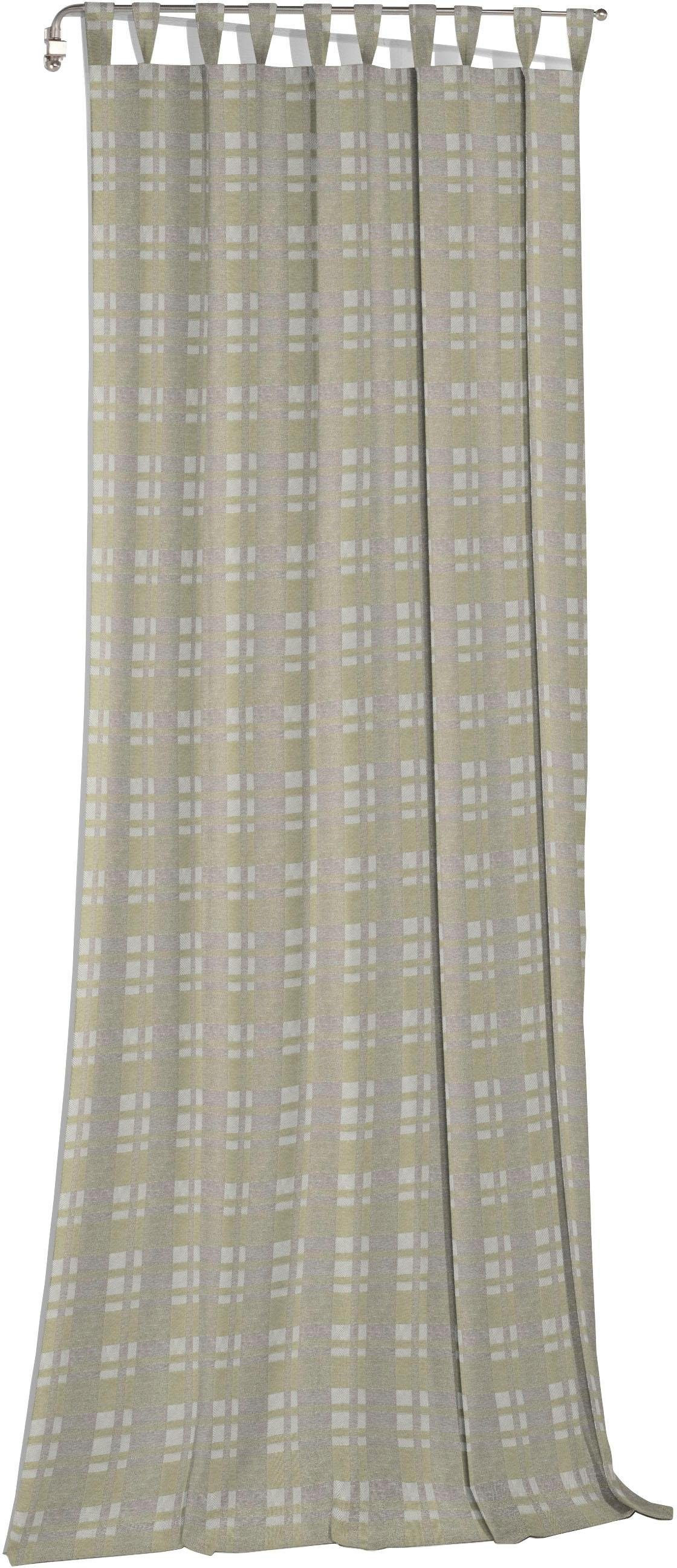 Wirth Vorhang Laufenberg (1 St), Schlaufen, blickdicht, Jacquard