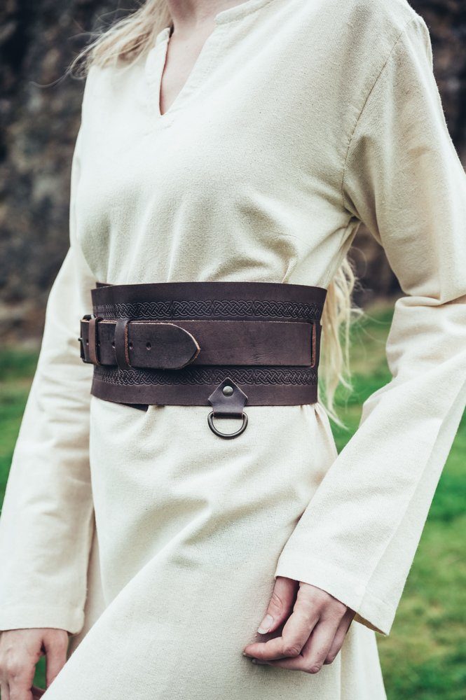 Leonardo Carbone Ritter-Kostüm Wikinger-Gürtel "Ingrid" dunkelbraun günstig online kaufen