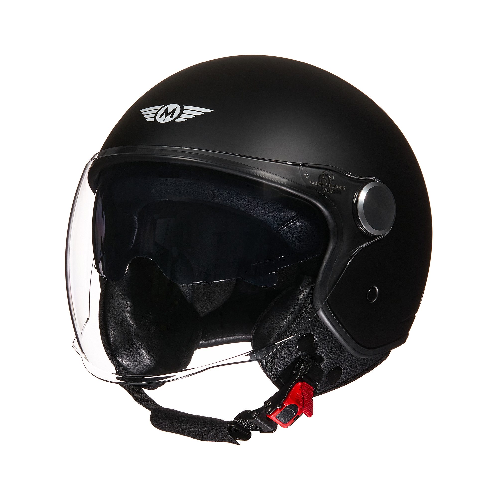 MOTO HELMETS Motorradhelm Jethelm Motorradhelm, Helm für Motorrad & Roller, Schnellverschluss, Sonnenvisier, nur 1050g – Bild 2 von 5